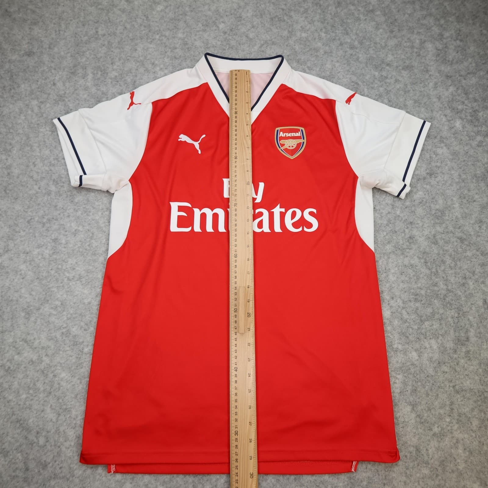 Arsenal Shirt Mens Large Red Home 2016 2017 EPL Football Puma Fly Emirates photo 10