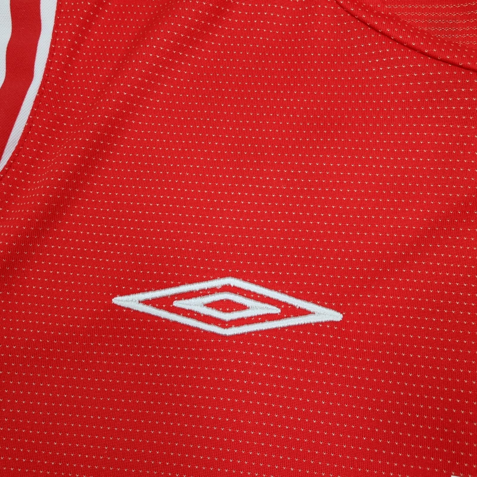 Vintage England Away Shirt Mens Medium Red 2004 2006 Football Umbro Beckham 7 photo 9