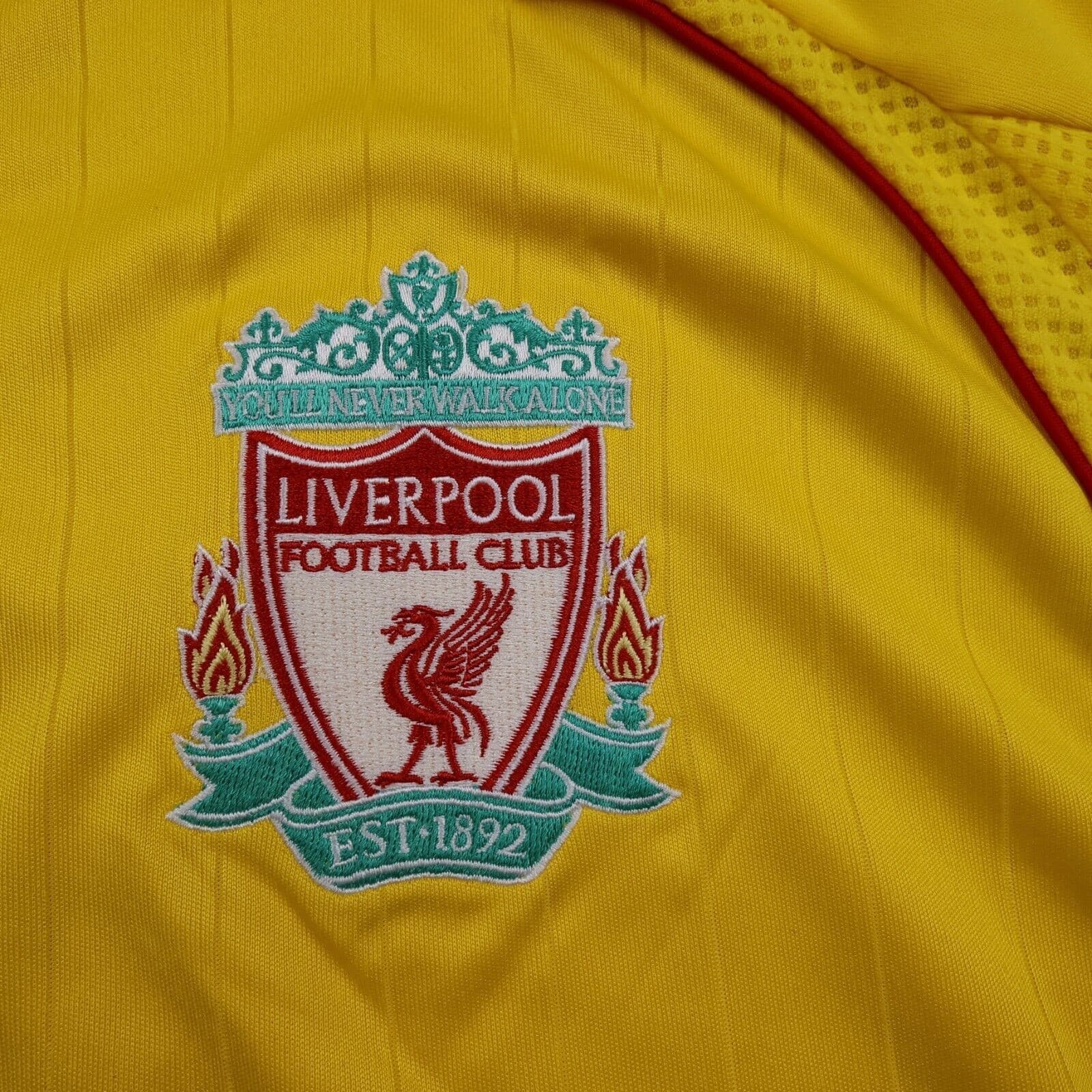 Liverpool Shirt Extra Large Yellow Away Kit 2006 2007 Adidas Jersey Gerrard photo 4