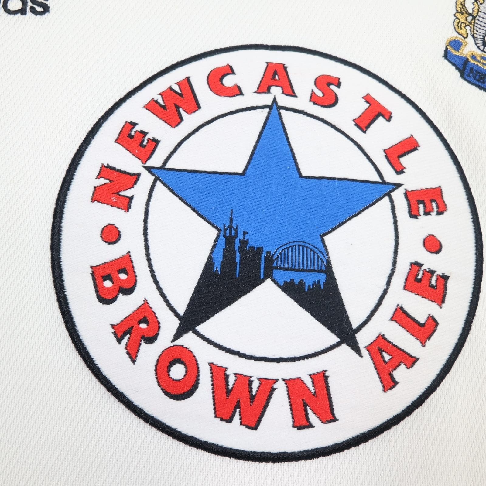 Vintage Newcastle United Shirt Mens XL White Away 1999 2000 Adidas Brown Ale photo 7