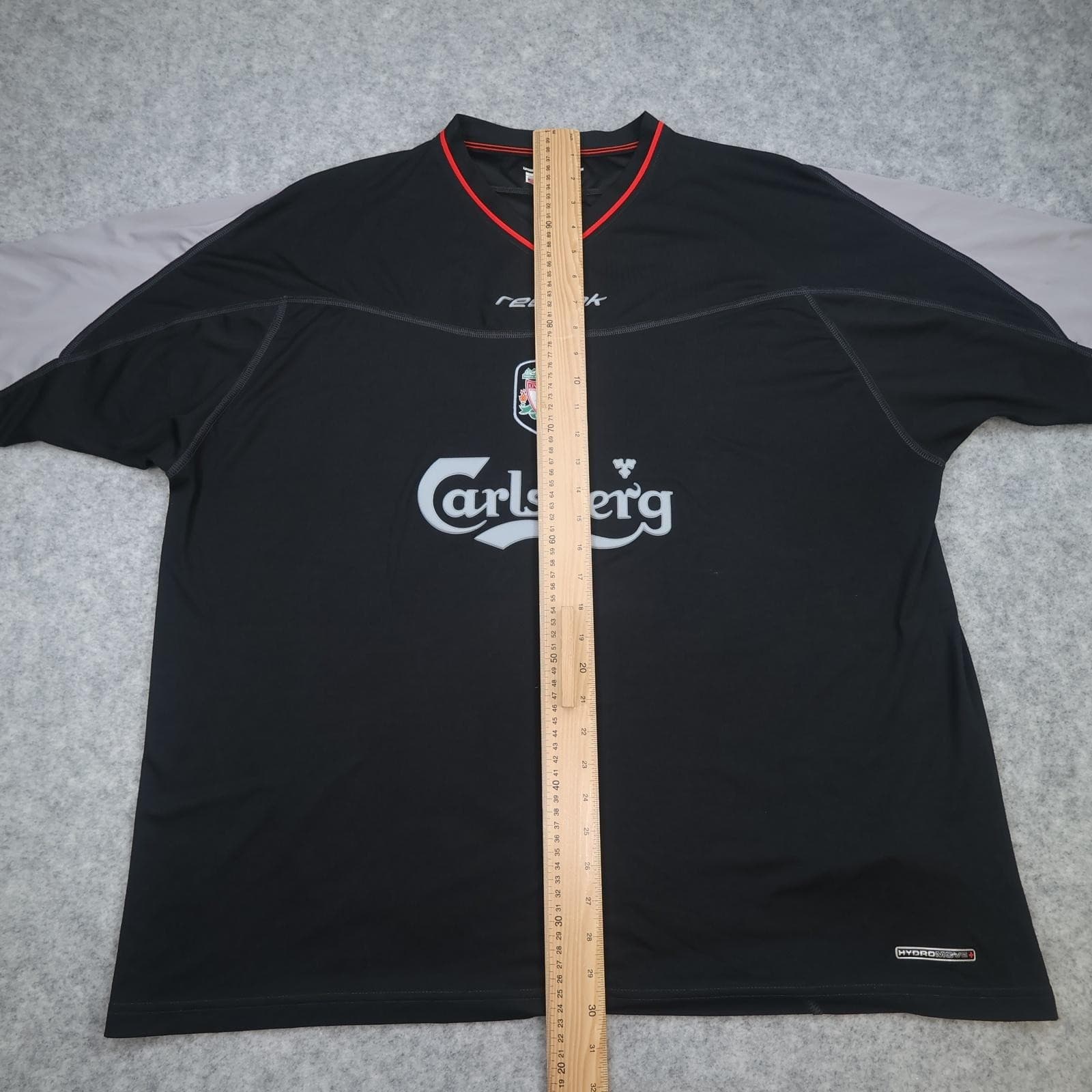 Vintage Liverpool Shirt Mens 2XL Black Away Kit 2002 2004 Reebok Carlsberg photo 11