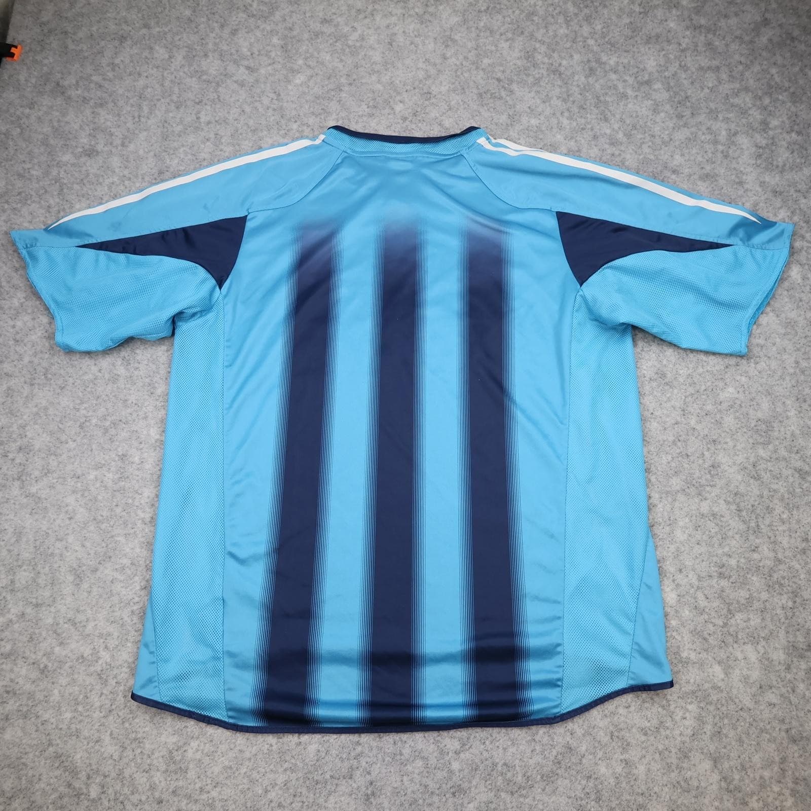 Olympique Marseille Shirt Mens Large Blue Away 2004 2005 Adidas Soccer Jersey photo 2