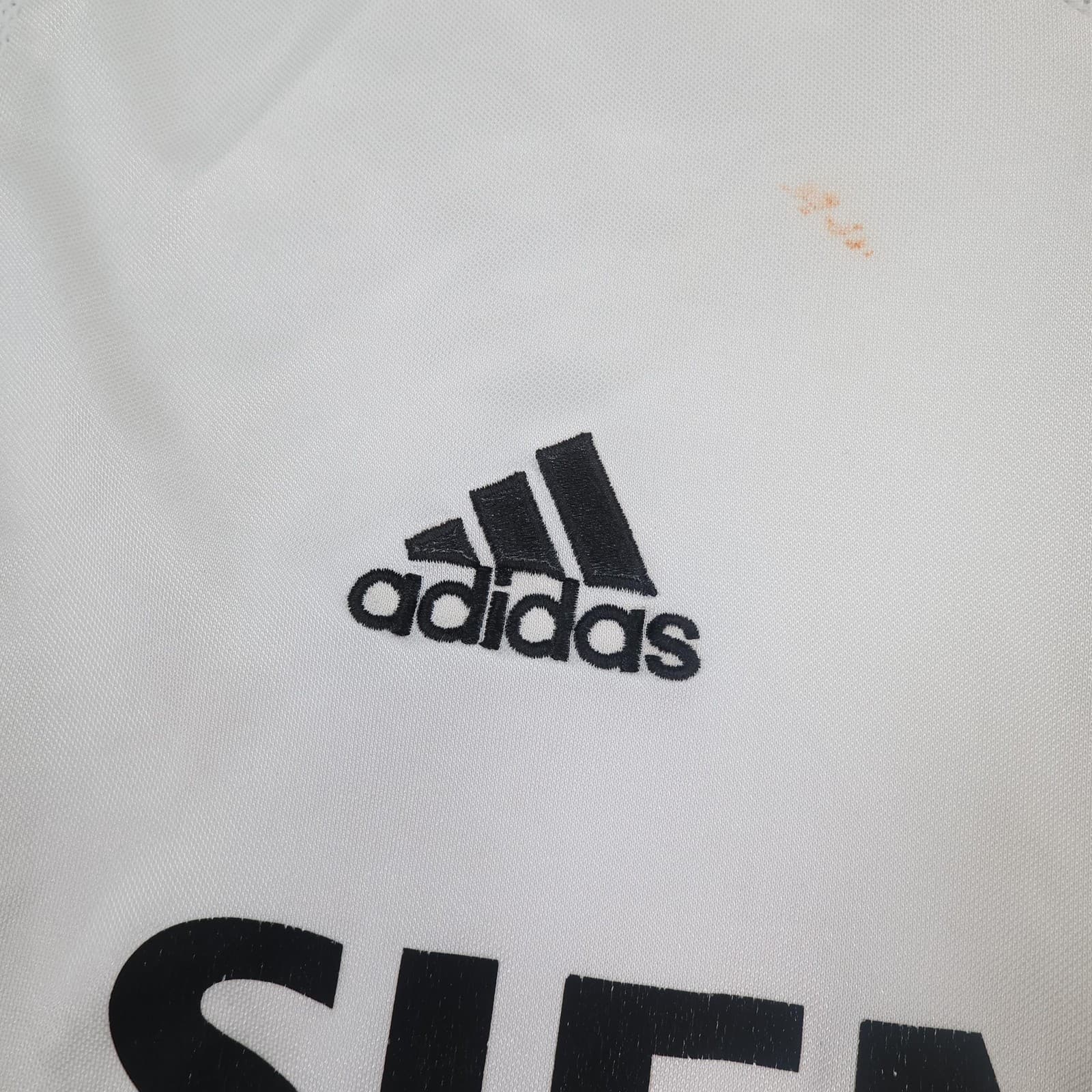 Vintage Real Madrid Shirt Mens Medium White Home 2004 2005 Adidas Siemens Mobile photo 5