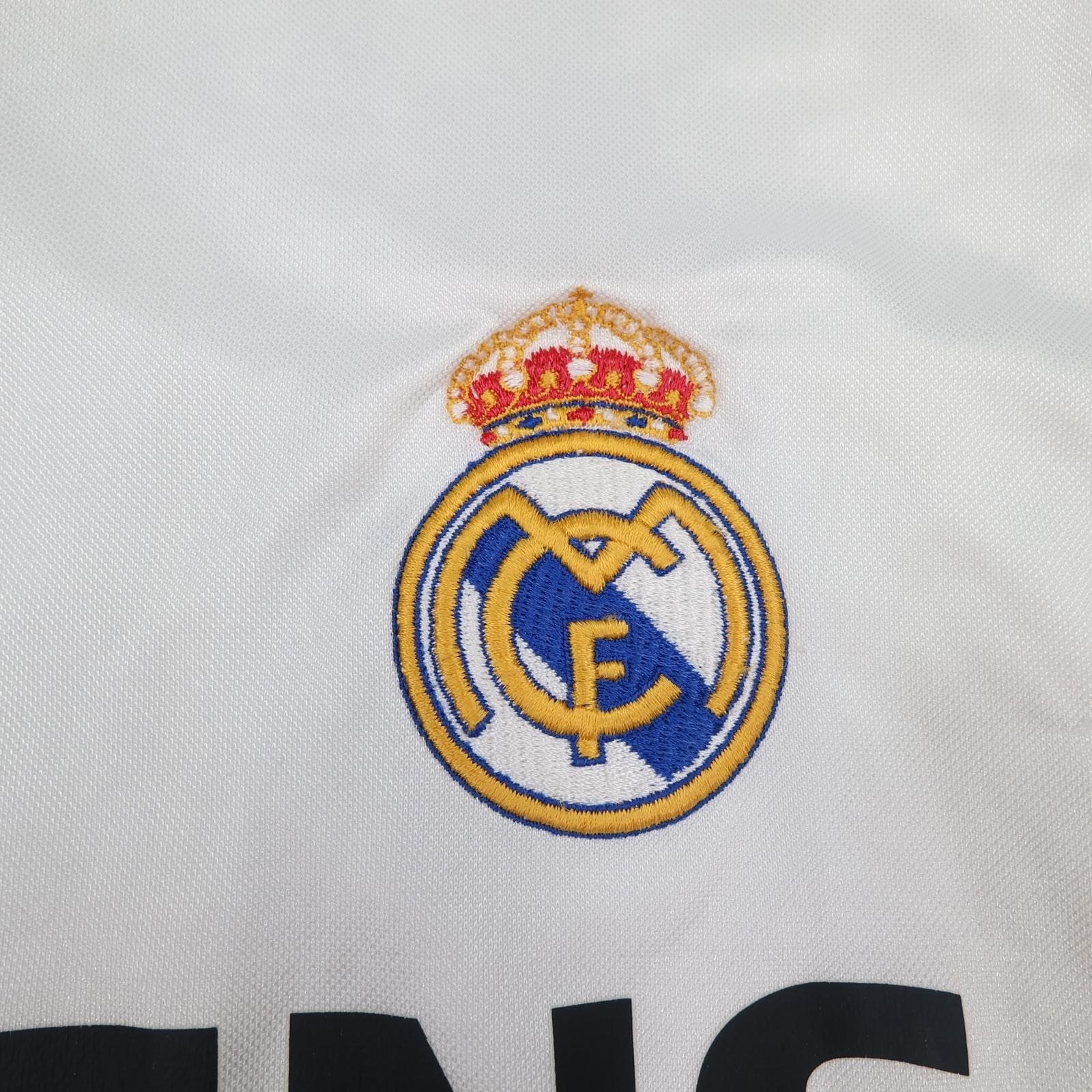 Vintage Real Madrid Shirt Mens Medium White 2004 2005 Football Adidas Zidane 5 photo 7