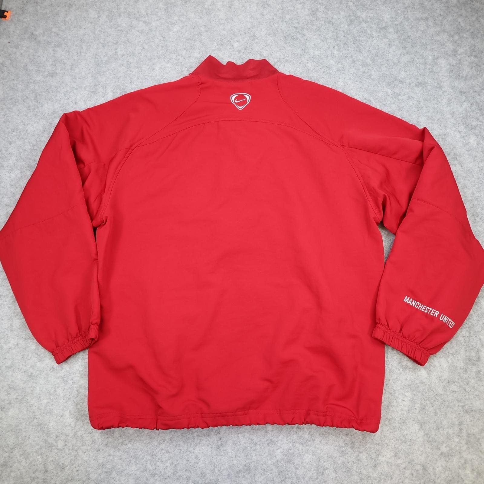 Manchester United Jacket Mens Medium Red 2004 2005 Football Nike Tracksuit Top photo 3