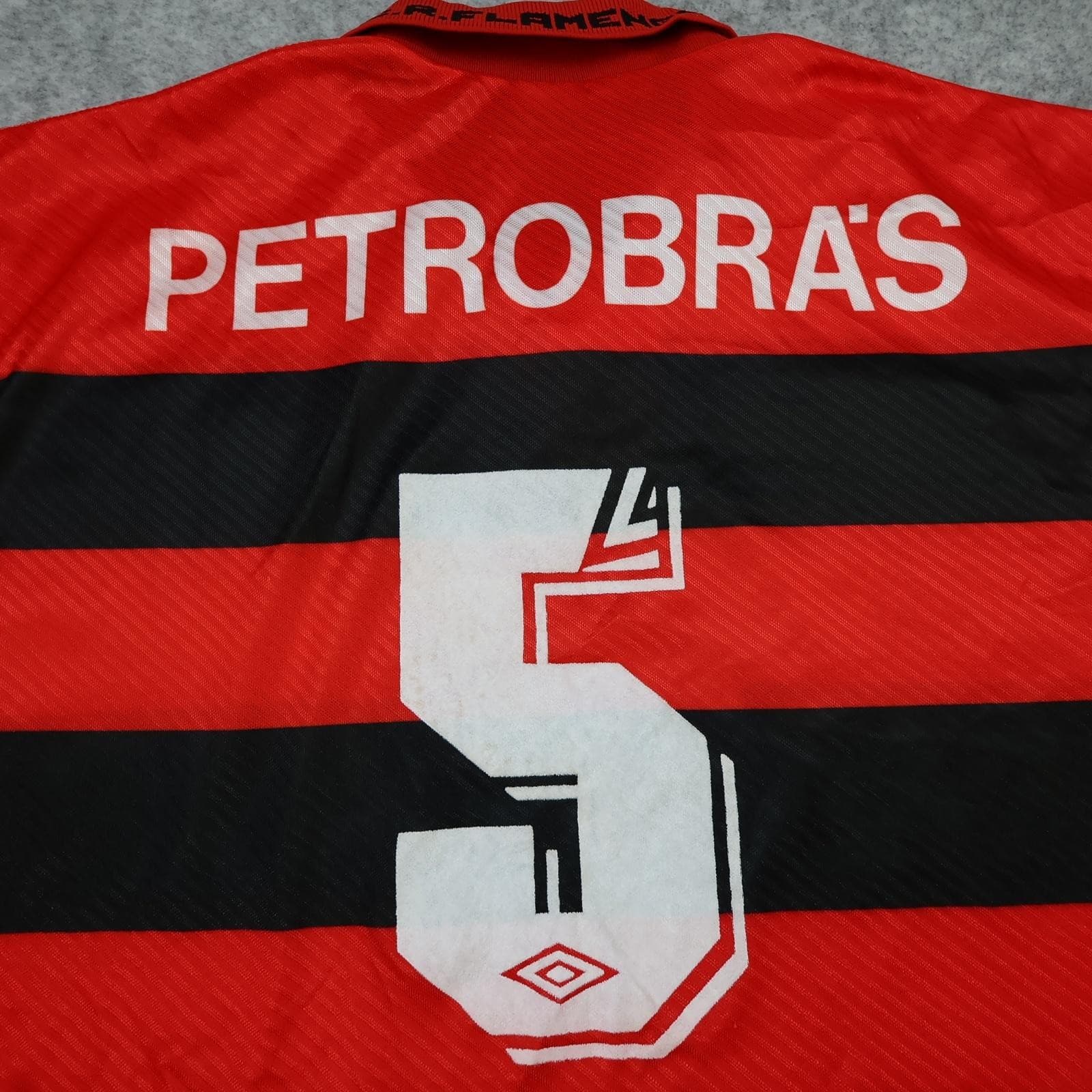 Vintage Flamengo Shirt Mens Medium Red Black Home 1993 1994 Umbro Lubrax 5 photo 14