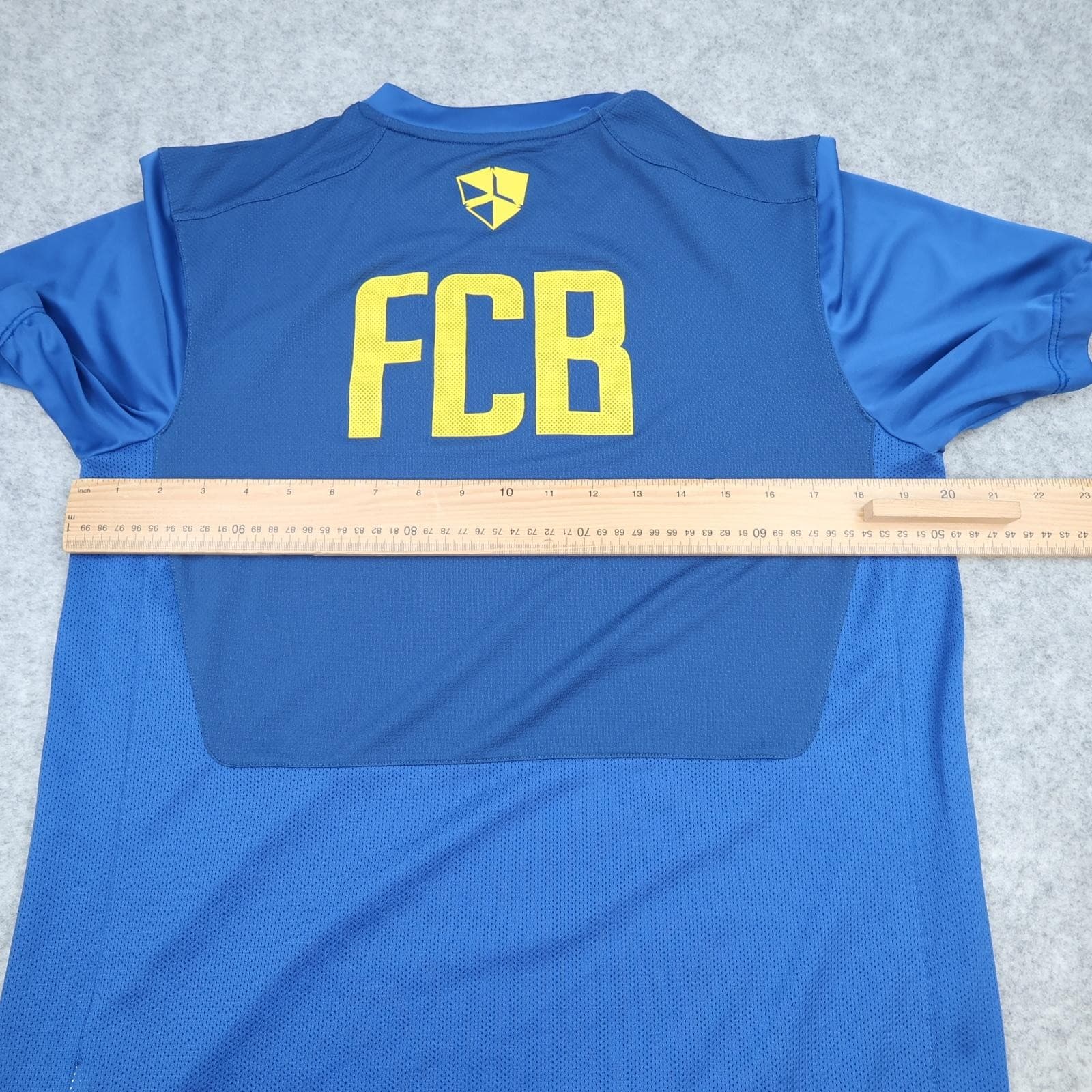 Barcelona Training Shirt Mens Medium Blue 2012 2013 Football Nike Soccer Jersey photo 12