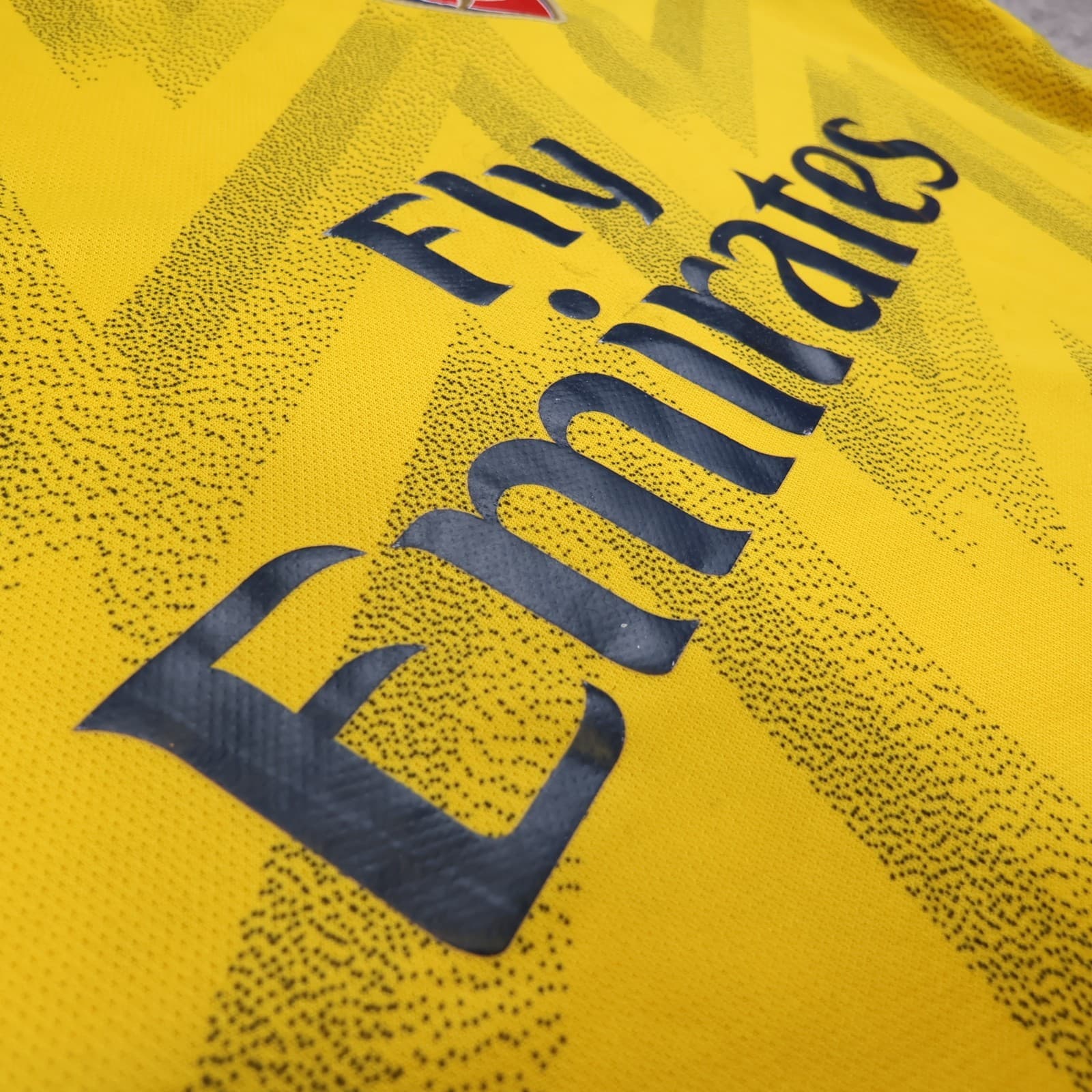 Arsenal Shirt Medium Yellow Away Kit 2019 2020 Adidas Soccer Jersey photo 7