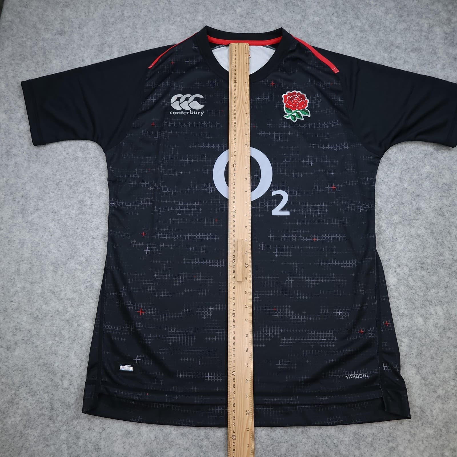 England Rugby Shirt Mens XL Black 2018 2019 Away Canterbury O2 Vapodri Jersey photo 13