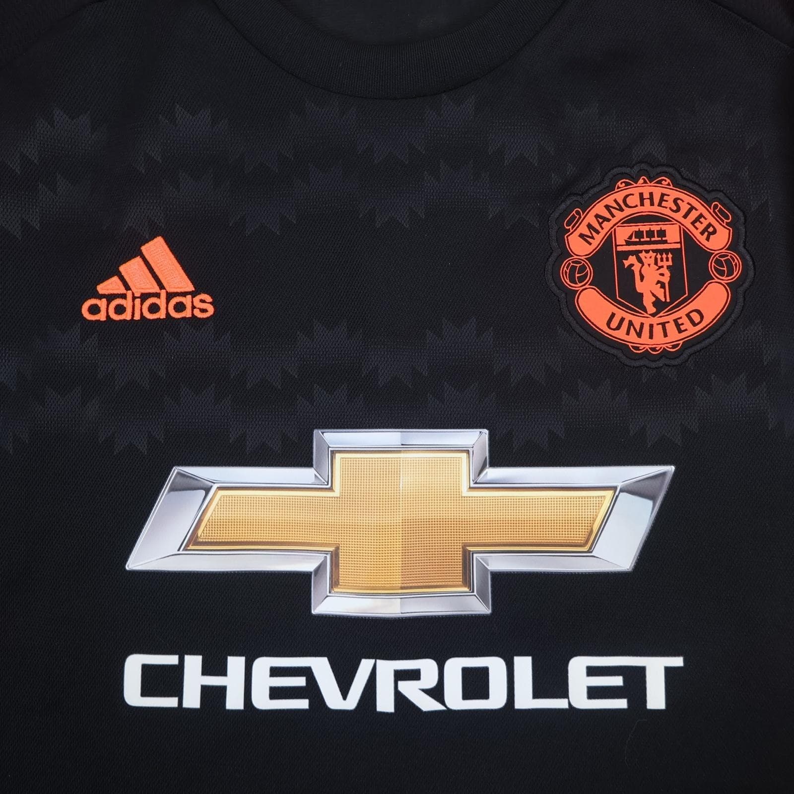 Manchester United Shirt Mens Large Black 3rd Kit 2015 2016 EPL Adidas Shaw 23 photo 3