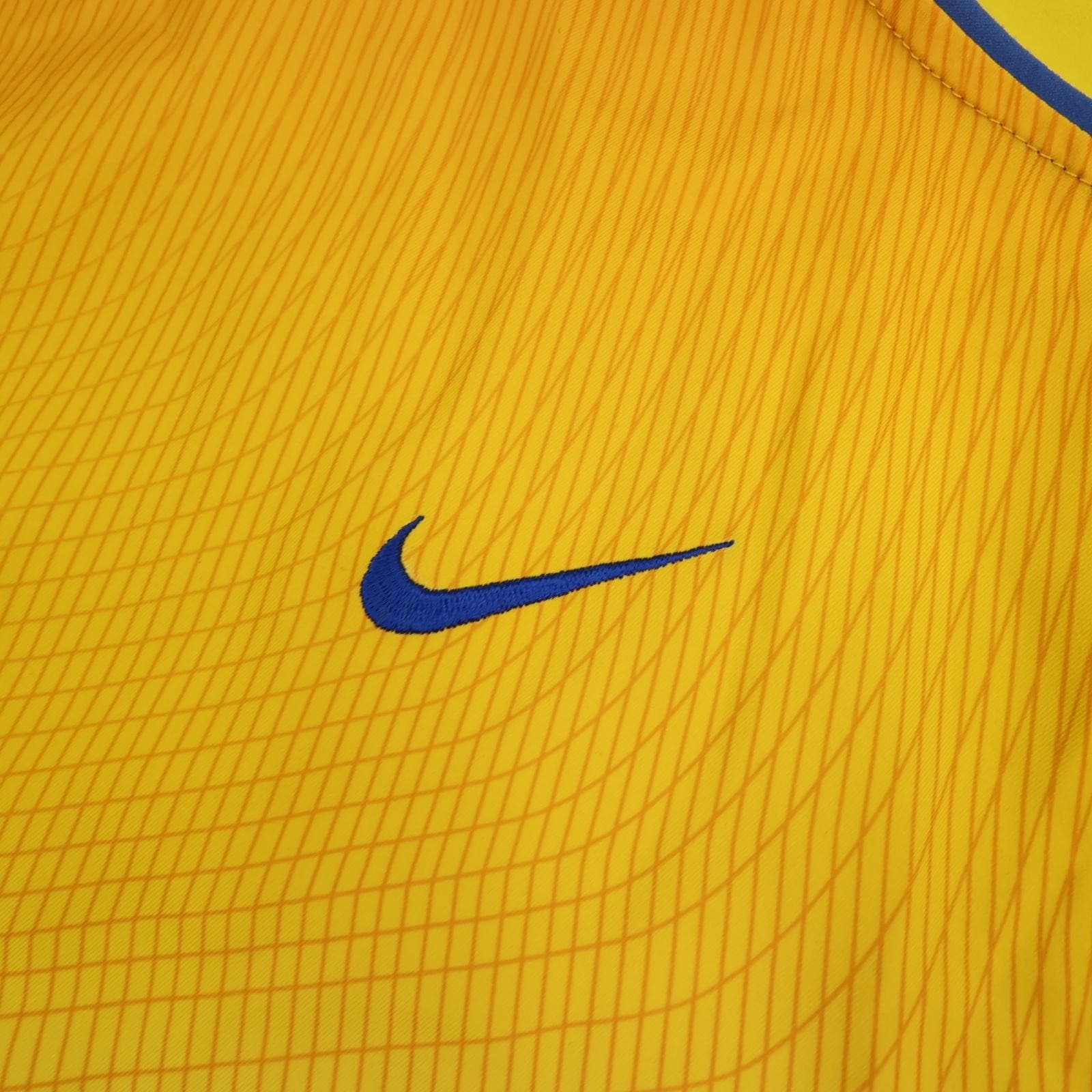 Vintage Leeds United Shirt Mens Medium Yellow Away 2000 2002 Nike Strongbow photo 5
