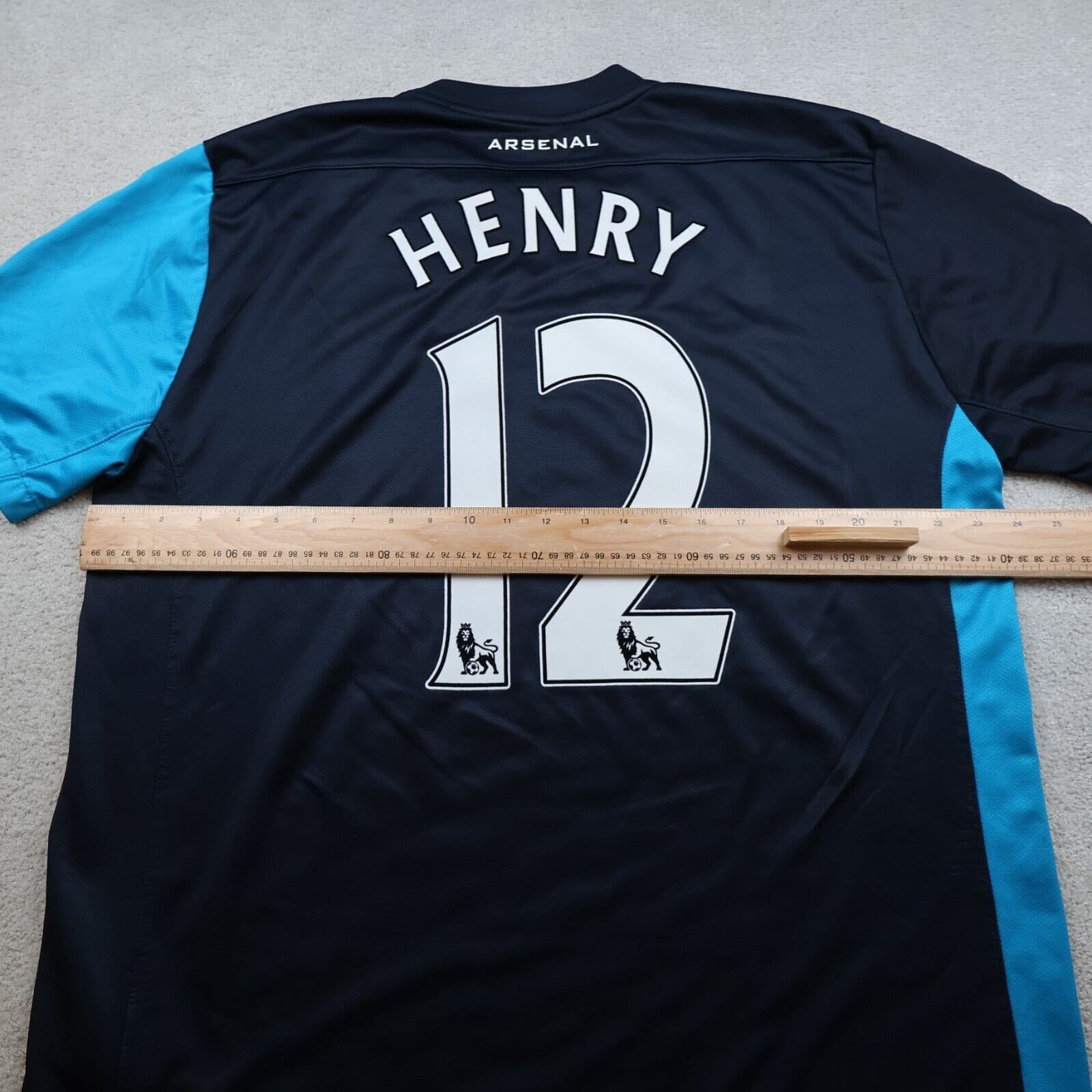 Arsenal Shirt Extra Large Blue Away Kit 2011 2012 Nike Football Jersey Henry 12 photo 12