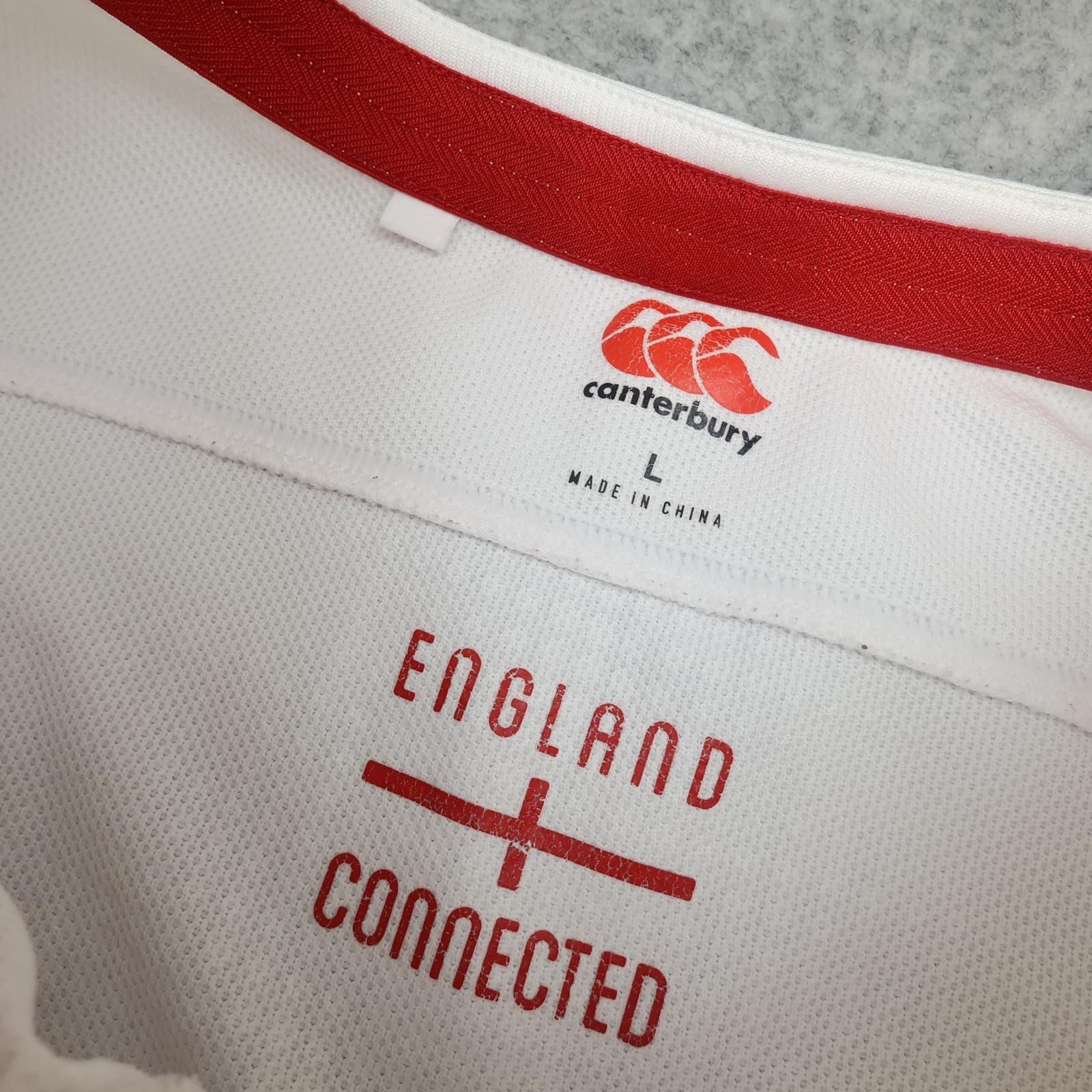 England Rugby Shirt Mens Large White Rugby Union Canterbury O2 Vapodri+ Jersey photo 8