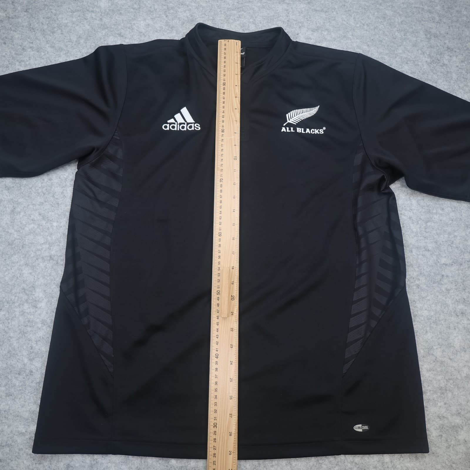 Vintage New Zealand Rugby Shirt 2XL Black Home Kit 2006 2007 Adidas Jersey photo 12