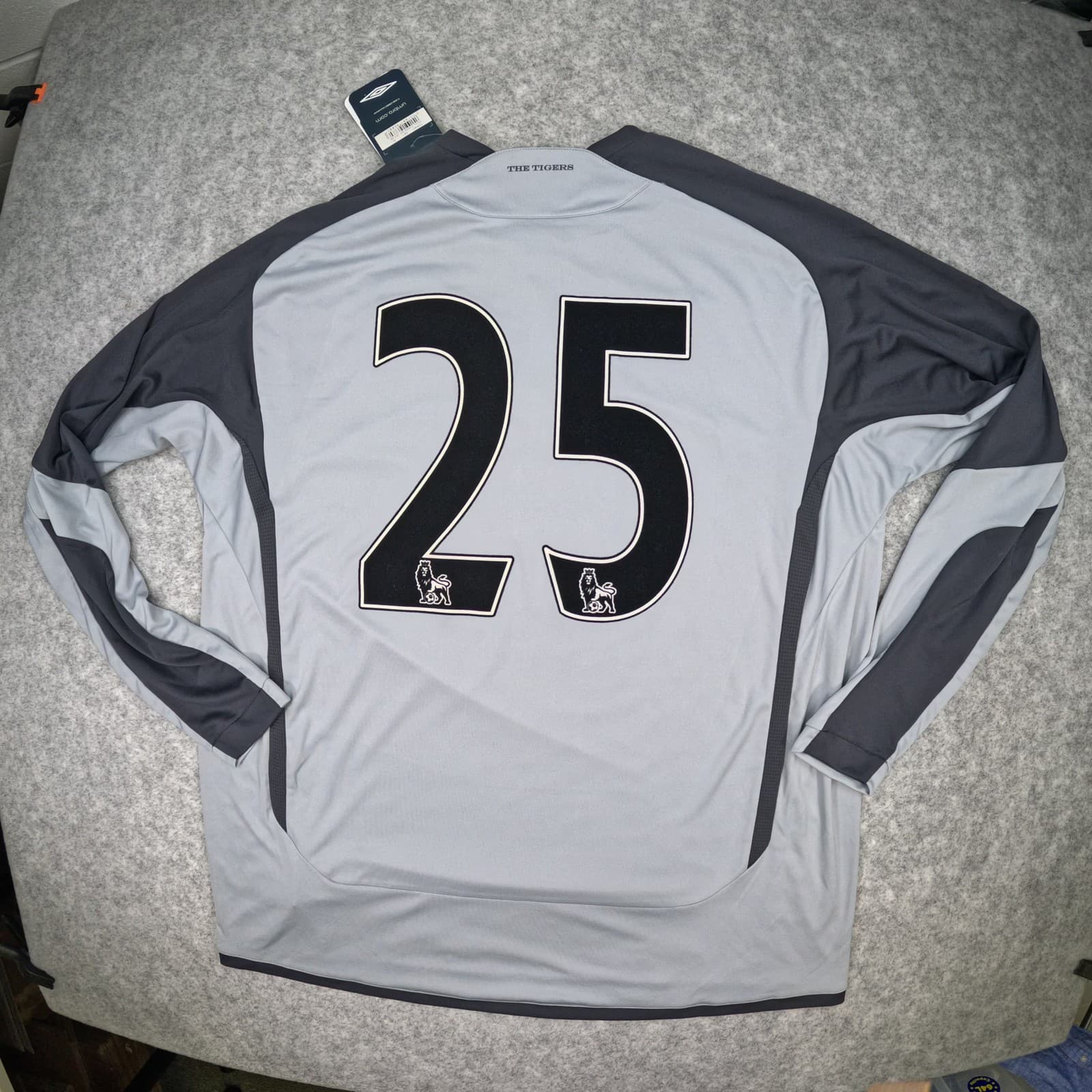 Hull City Football Shirt Goalkeeper Extra Large Grey Umbro 25 2009 2010 Jersey photo 2