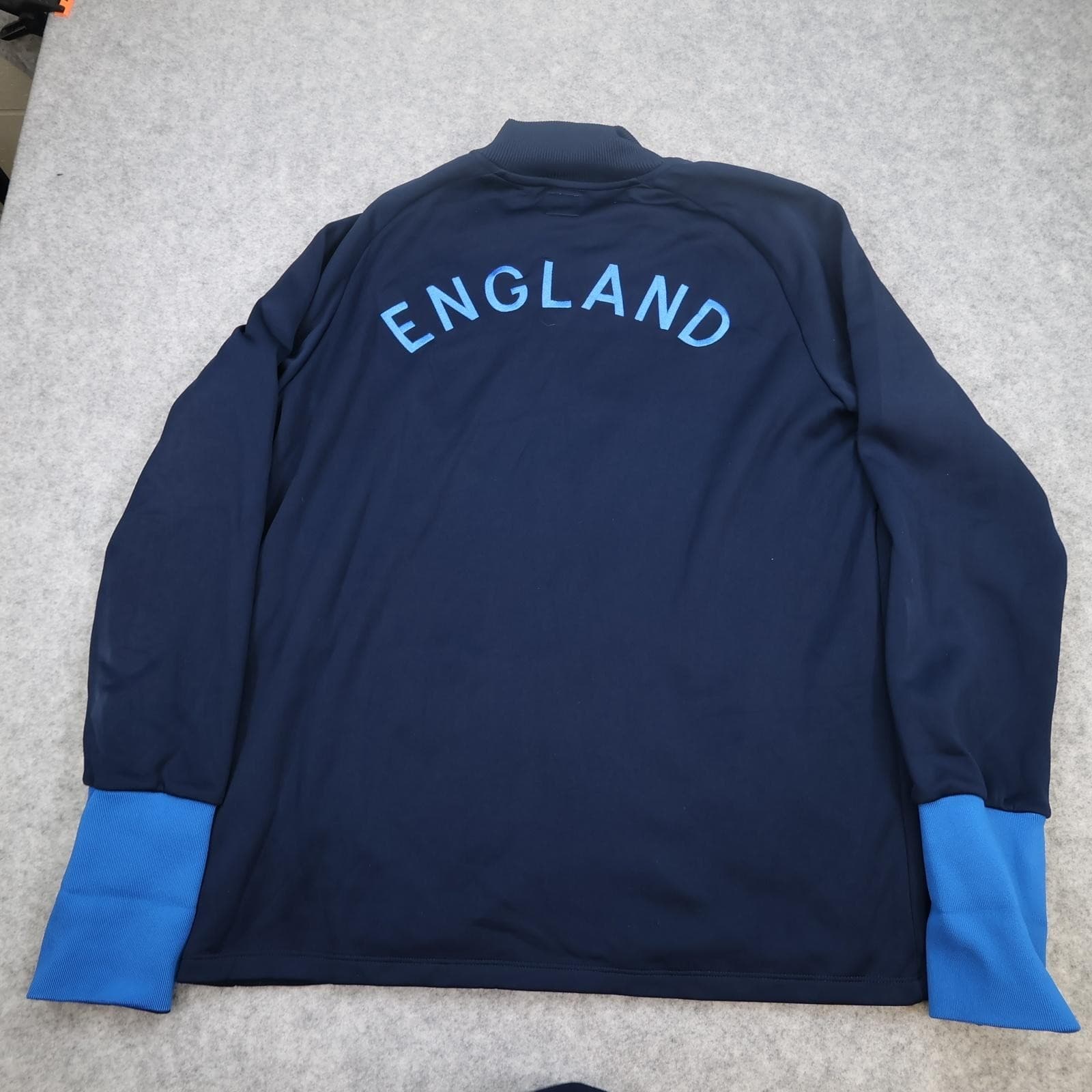 England Jacket Mens 2XL Navy Blue 2009 2010 Umbro Jacket Track Top Training photo 2