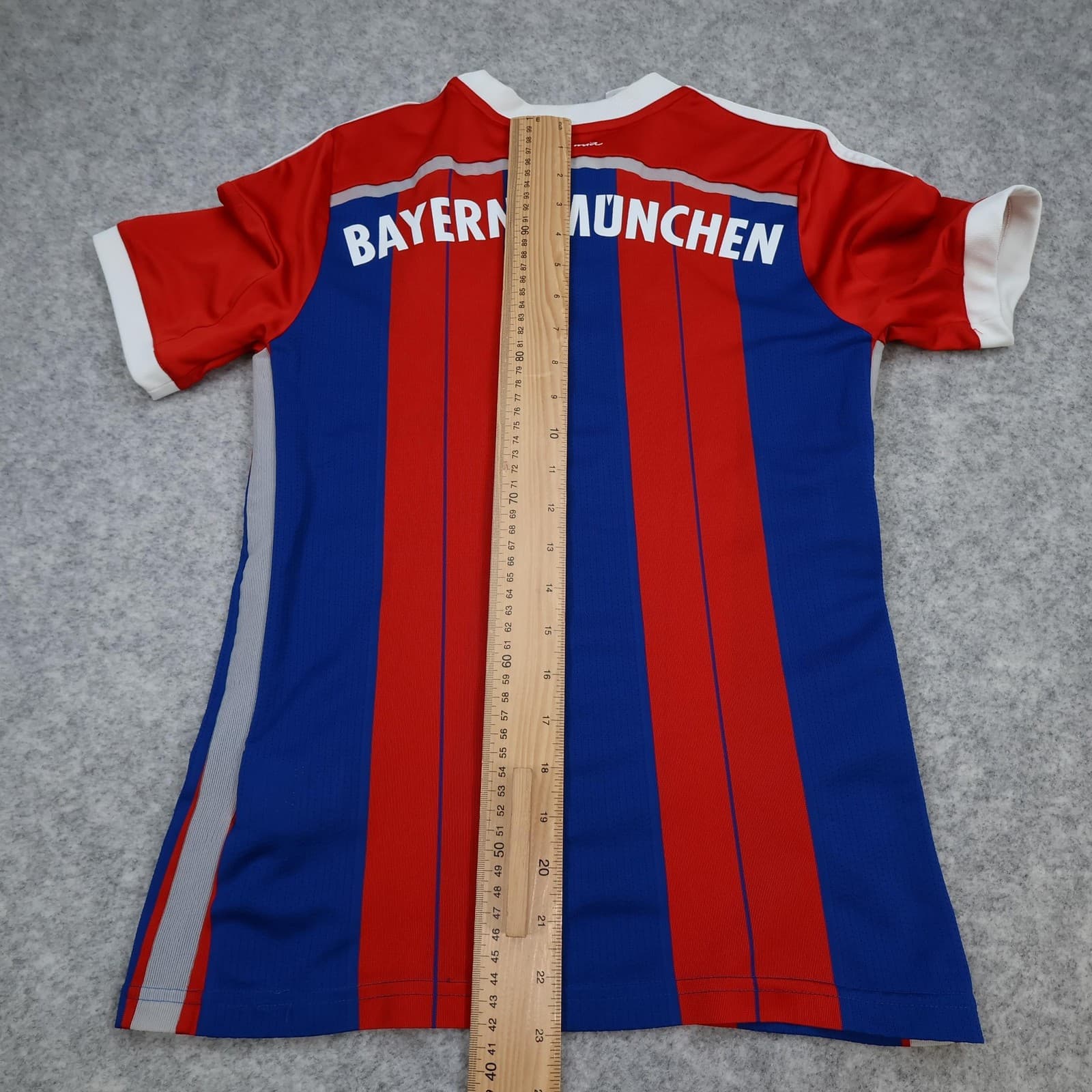 Bayern Munich Shirt Kids 13-14 Years Red Home Kit 2014 2015 Adidas Soccer Jersey photo 12