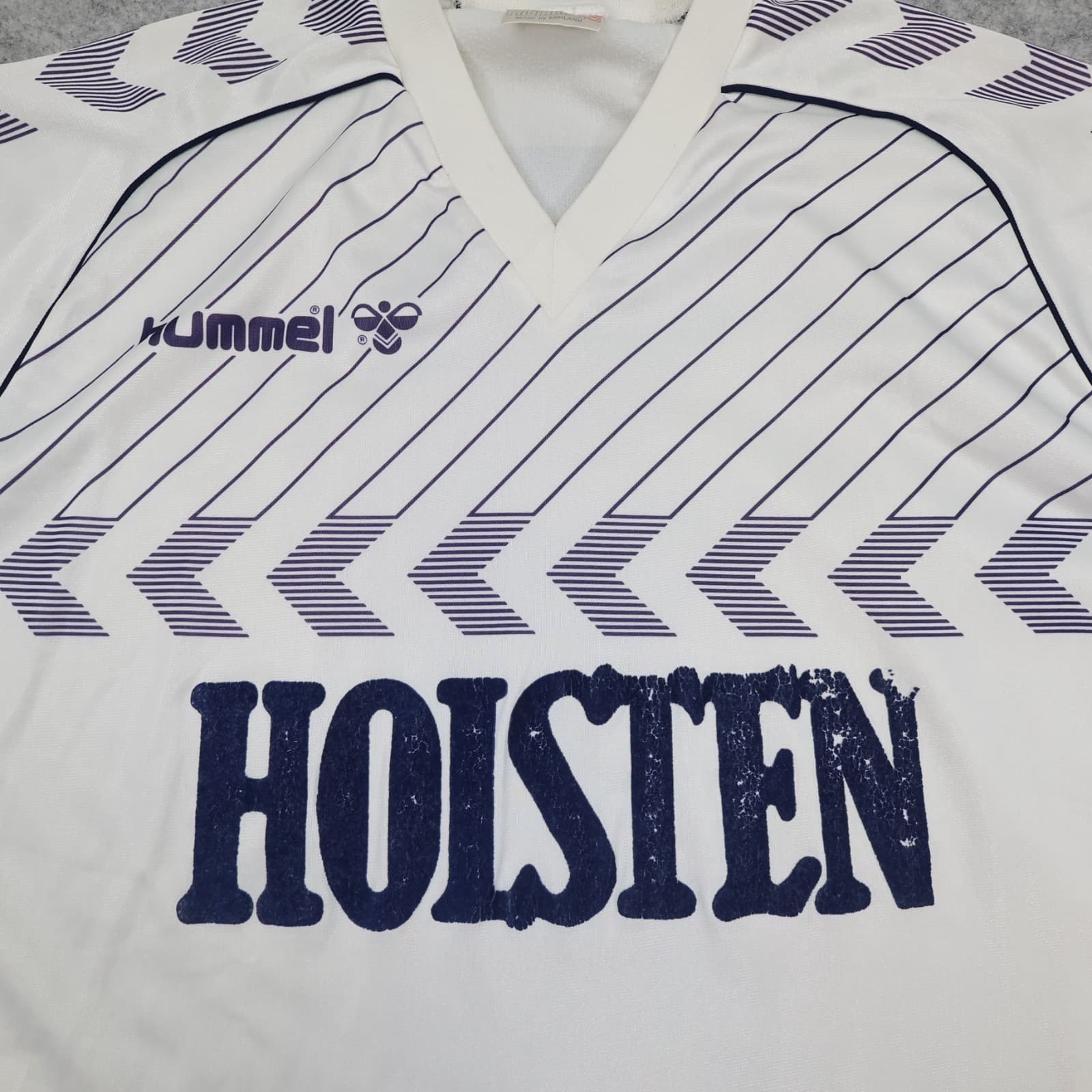 Vintage Tottenham Hotspur Shirt Medium White Home 1985 1987 Soccer Jersey Spurs photo 3