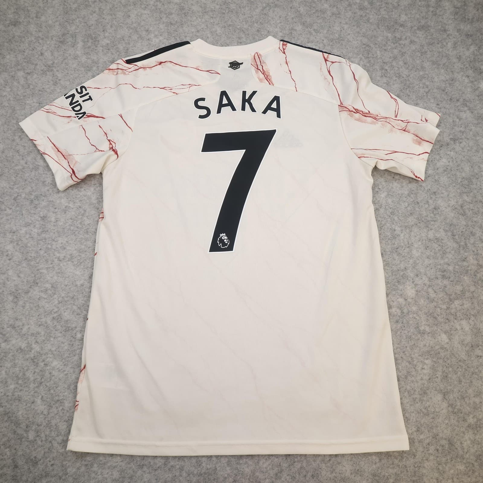 Arsenal Away Shirt Mens Medium White 2020 2021 Football Adidas Emirates Saka 7