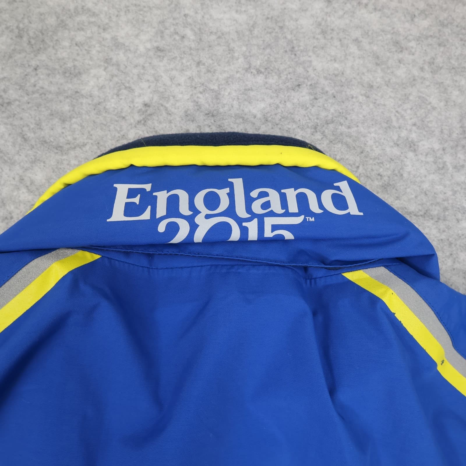 Vintage England Rugby Jacket Large Blue Rain Coat Waterproof Musto 2015 photo 17