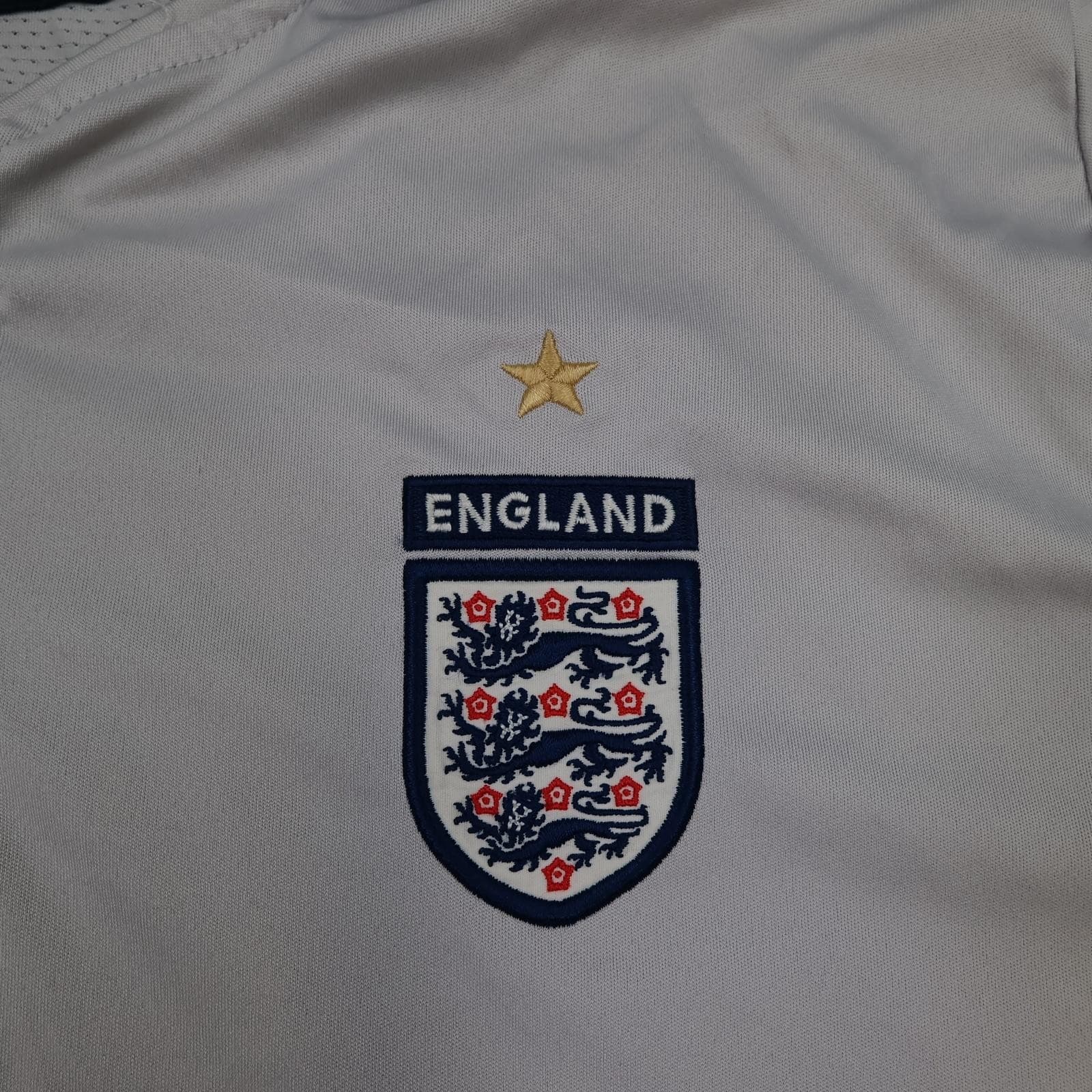 England Training Drill Top Mens XL Grey Short Sleeve Football Umbro 2000s photo 3