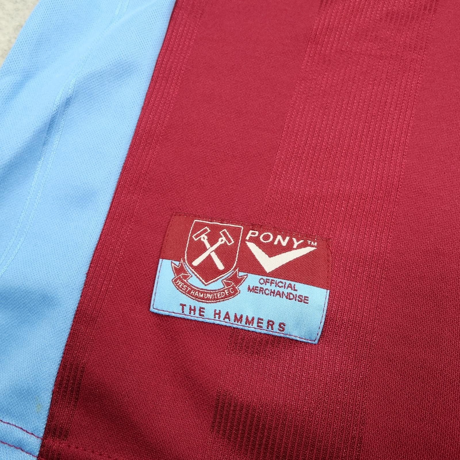 Vintage West Ham United Shirt Mens XL Red Home 1998 1999 Pony Dr Martens Jersey photo 8