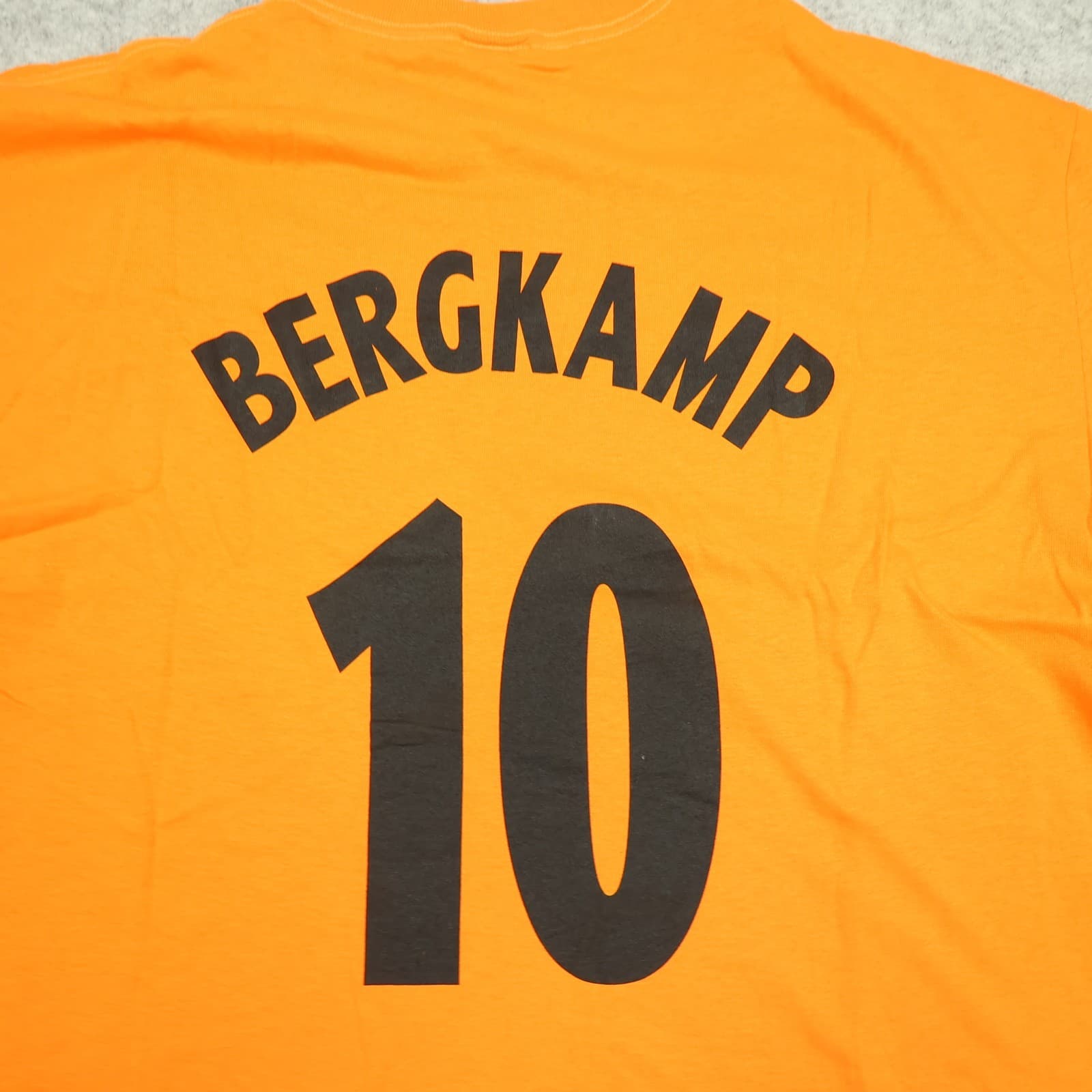 Vintage Arsenal Shirt Extra Large Orange Testimonial 2006 Bergkamp Jersey XL photo 12