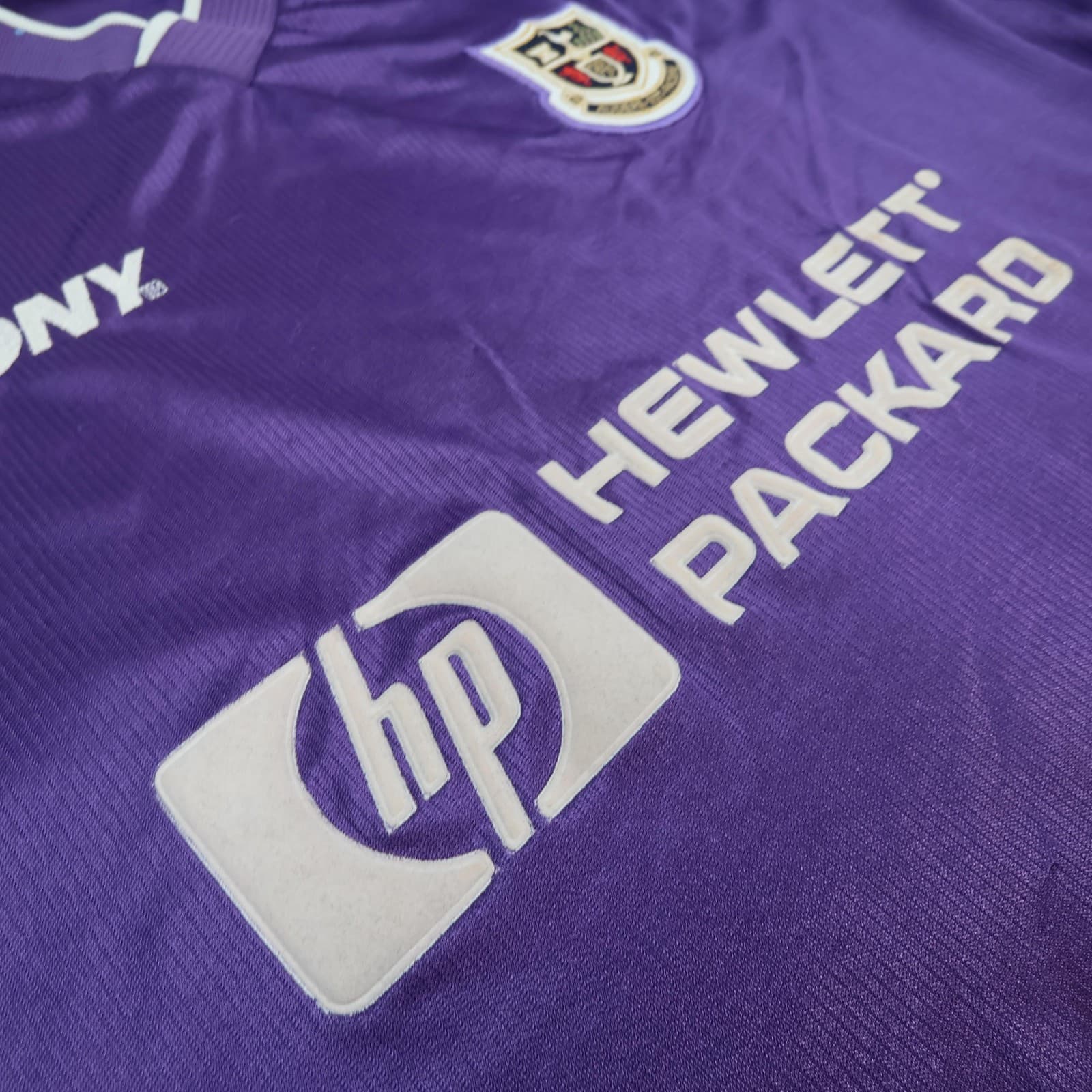 Vintage Tottenham Hotspur Shirt Mens XL Purple Away 1998 1999 Football Pony HP photo 6