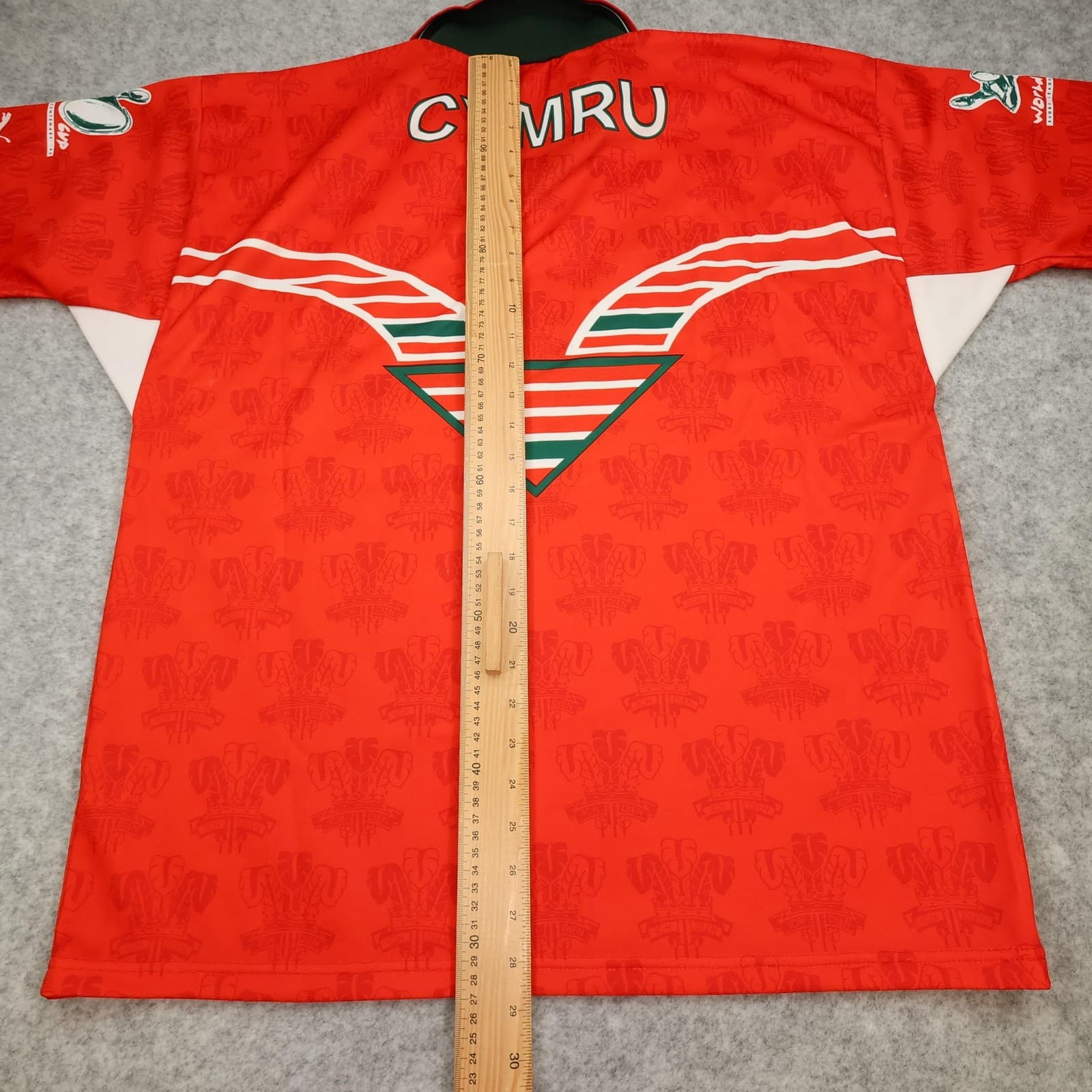 Vintage Wales Rugby League Shirt Mens XL Red Puma 1995 John Smith's Jersey photo 12