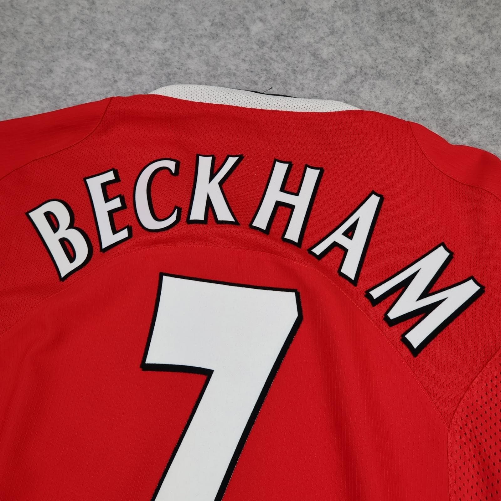 Vintage Manchester United Shirt Mens Large Red Home 2004 2006 Nike Beckham 7 photo 8