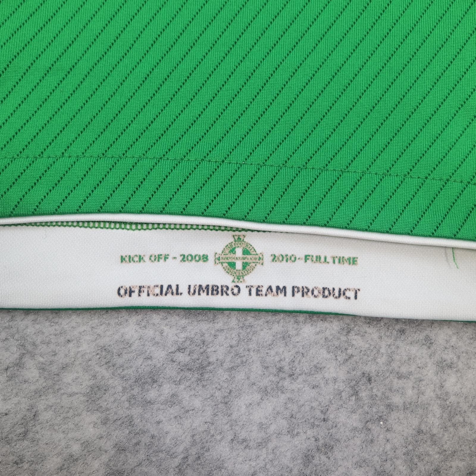Northern Ireland Home Shirt Mens Large Green 2008 2010 Football Umbro Jersey photo 5