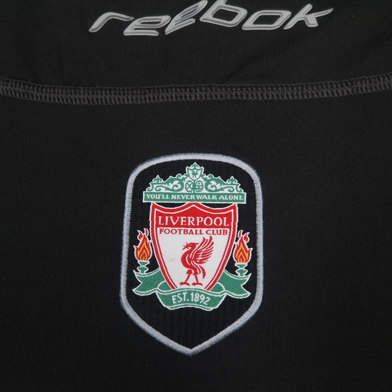 Vintage Liverpool Shirt Mens 2XL Black Away Kit 2002 2004 Reebok Carlsberg photo 4