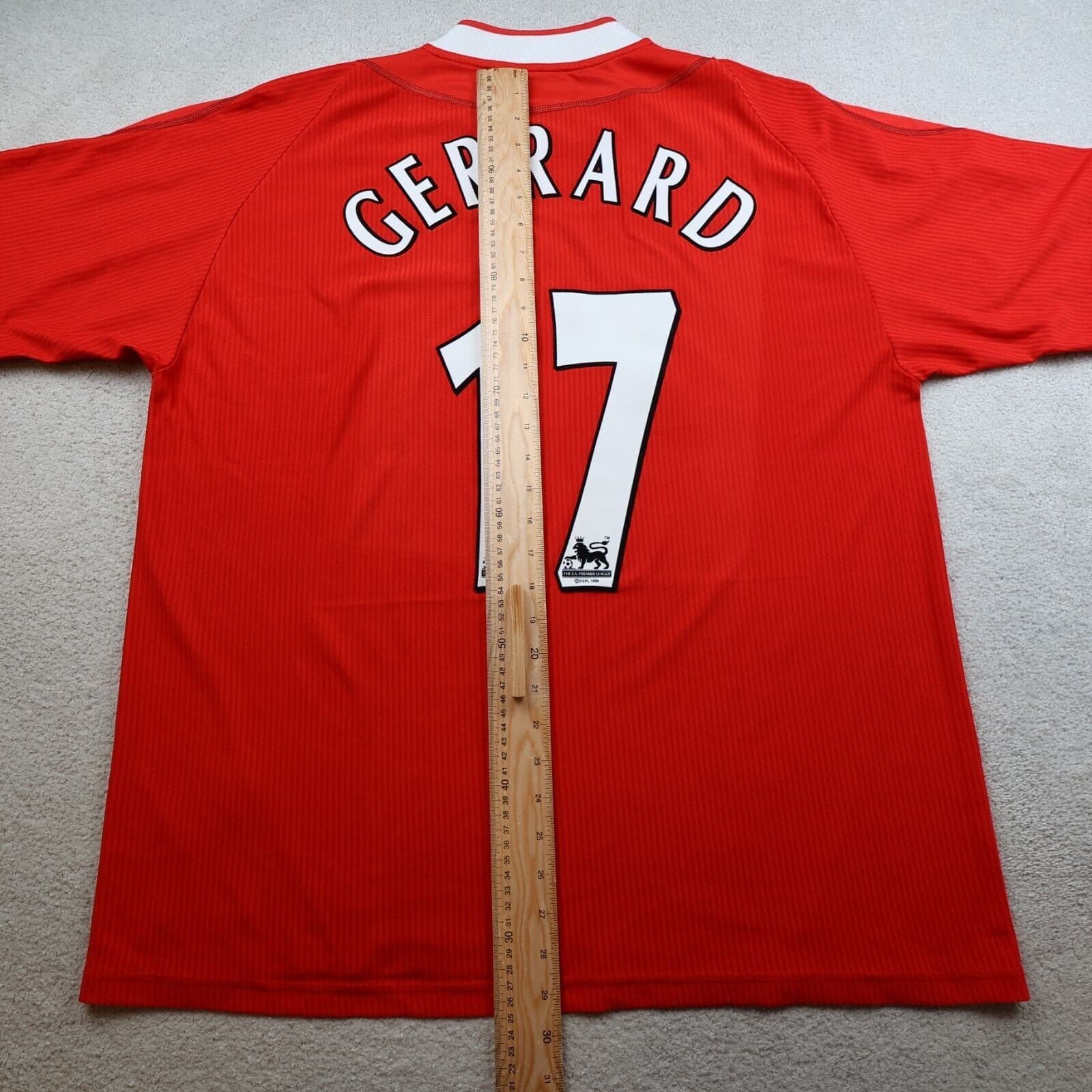 Vintage Liverpool Shirt 2XL Red Home Kit 2002 2004 Reebok Jersey 46/48 Gerrard photo 11