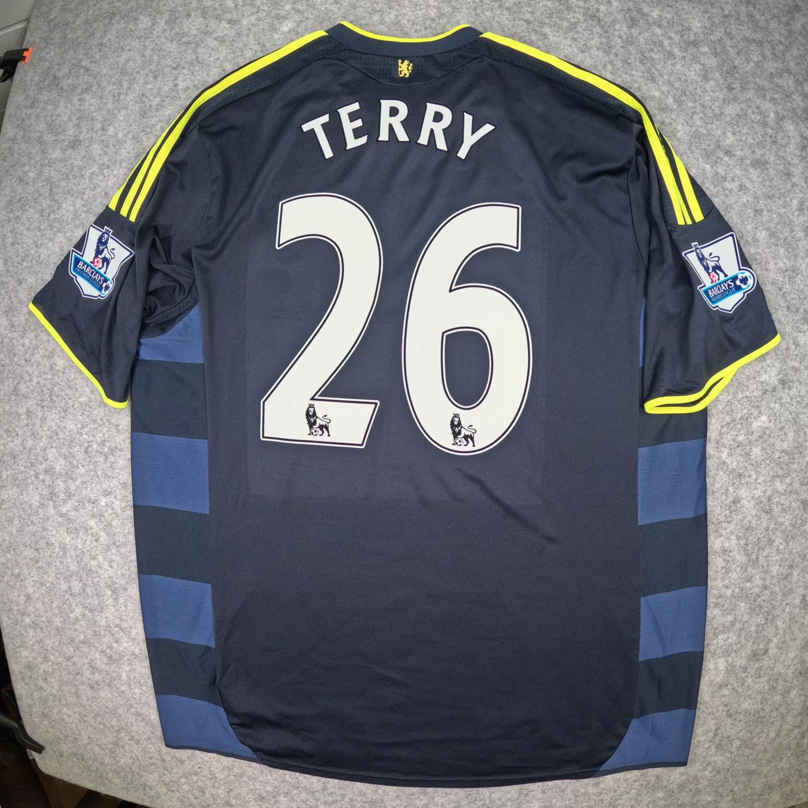 Chelsea Football Shirt 2XL Navy Blue Away 2009 10 adidas Terry 26 Soccer Jersey