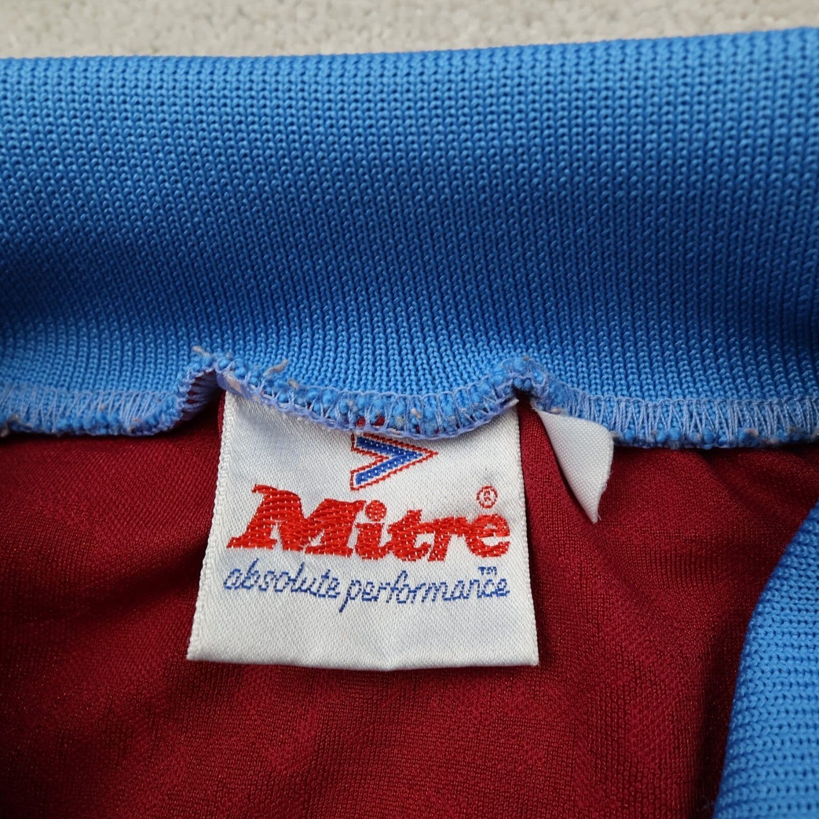 Vintage Burnley Shirt Extra Large Home Kit Mitre 1993 1994 1995 Jersey Endsleigh photo 8
