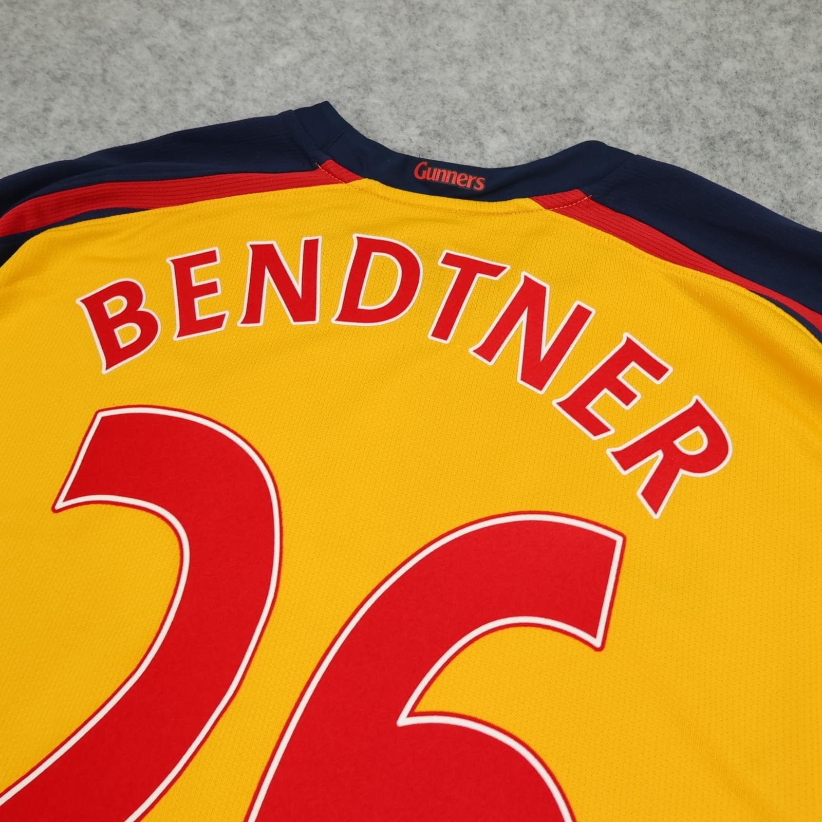 Arsenal Away Shirt Mens XL Yellow Nike 2008 2009 Bendtner Football Soccer Jersey photo 3