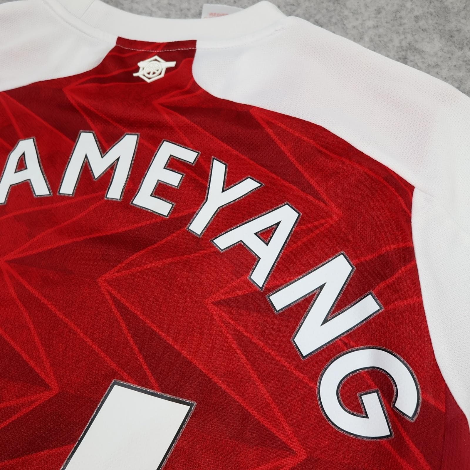 Arsenal Shirt Kids 13-14 Red Home 2020 2021 Adidas Aubameyang 14 Soccer Jersey photo 10