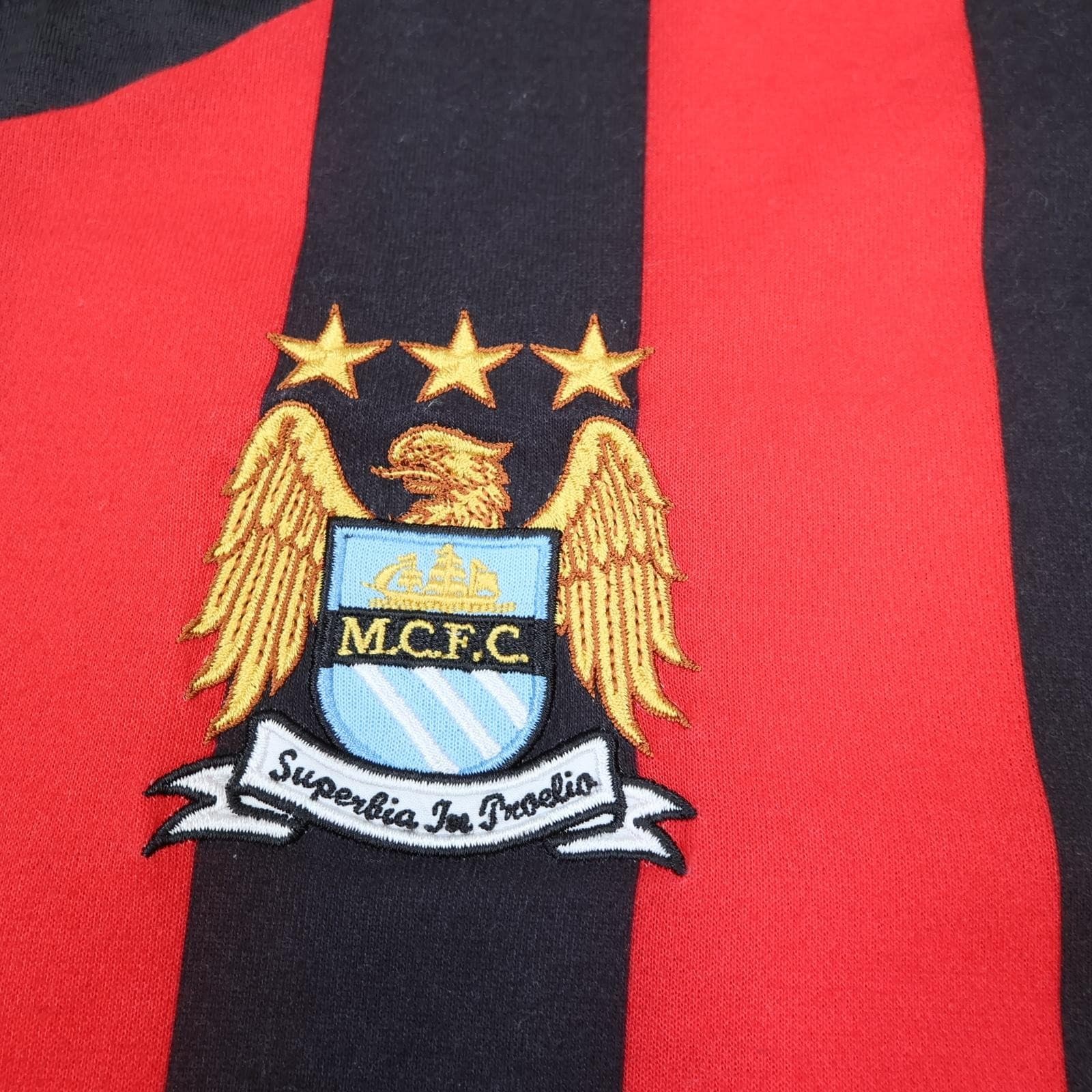Manchester City Shirt Mens XL Red Away 2011 2012 Football Umbro Etihad Jersey photo 6