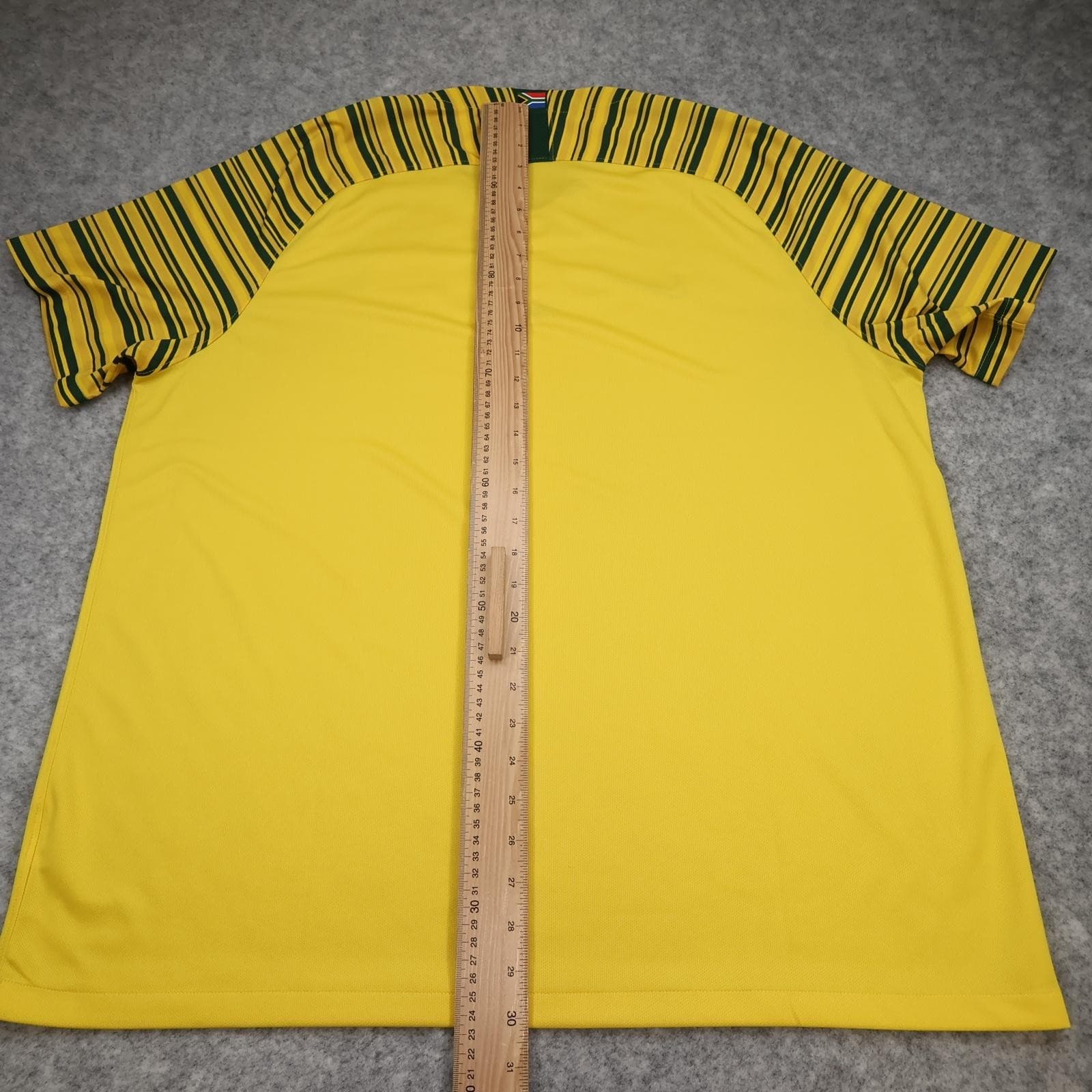 South Africa Home Shirt Mens 2XL Yellow 2018 Football Nike Dri Fit Soccer Jersey photo 10