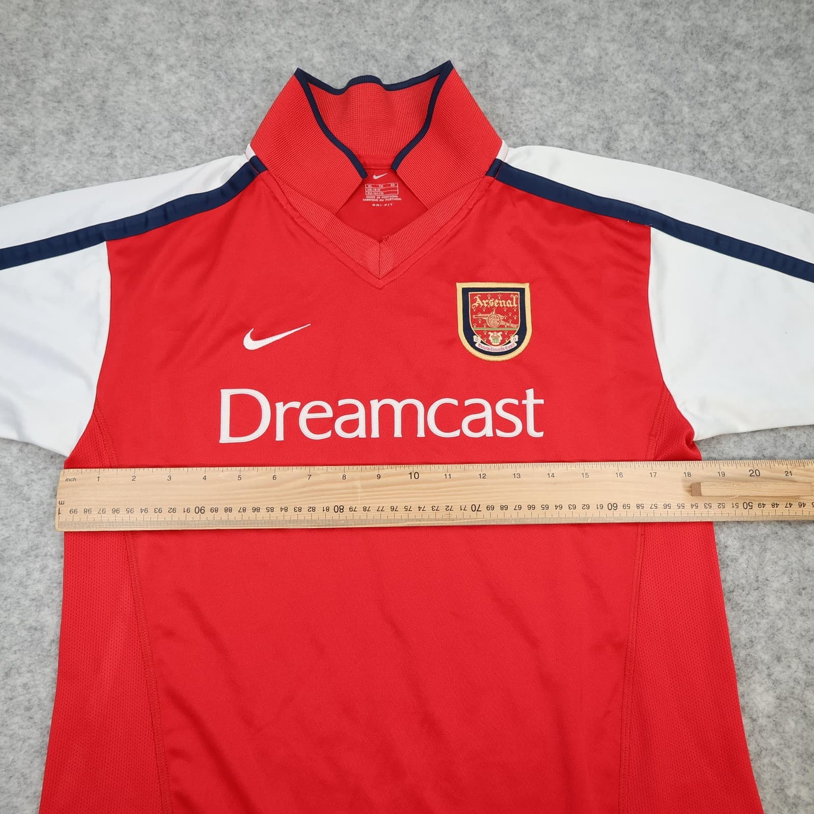 Vintage Arsenal Shirt Kids XL Red Home 2000 2002 Football Nike Dreamcast photo 10