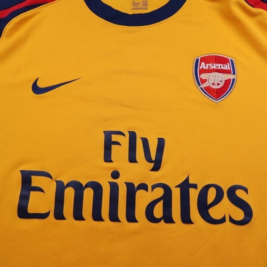 Arsenal Shirt Extra Large Yellow Away Kit 2008 2009 Nike Jersey Tomas Rosicky 7 photo 3
