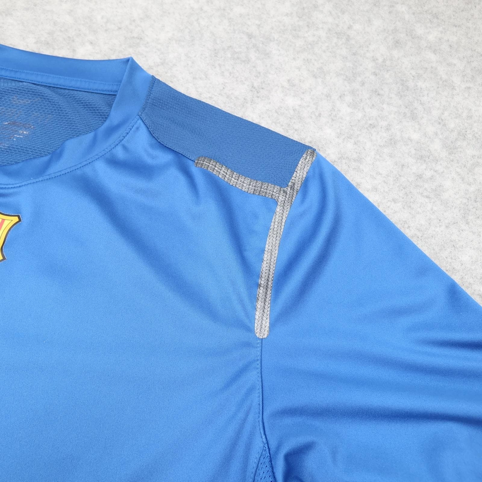 Barcelona Training Shirt Mens Medium Blue 2012 2013 Football Nike Soccer Jersey photo 9