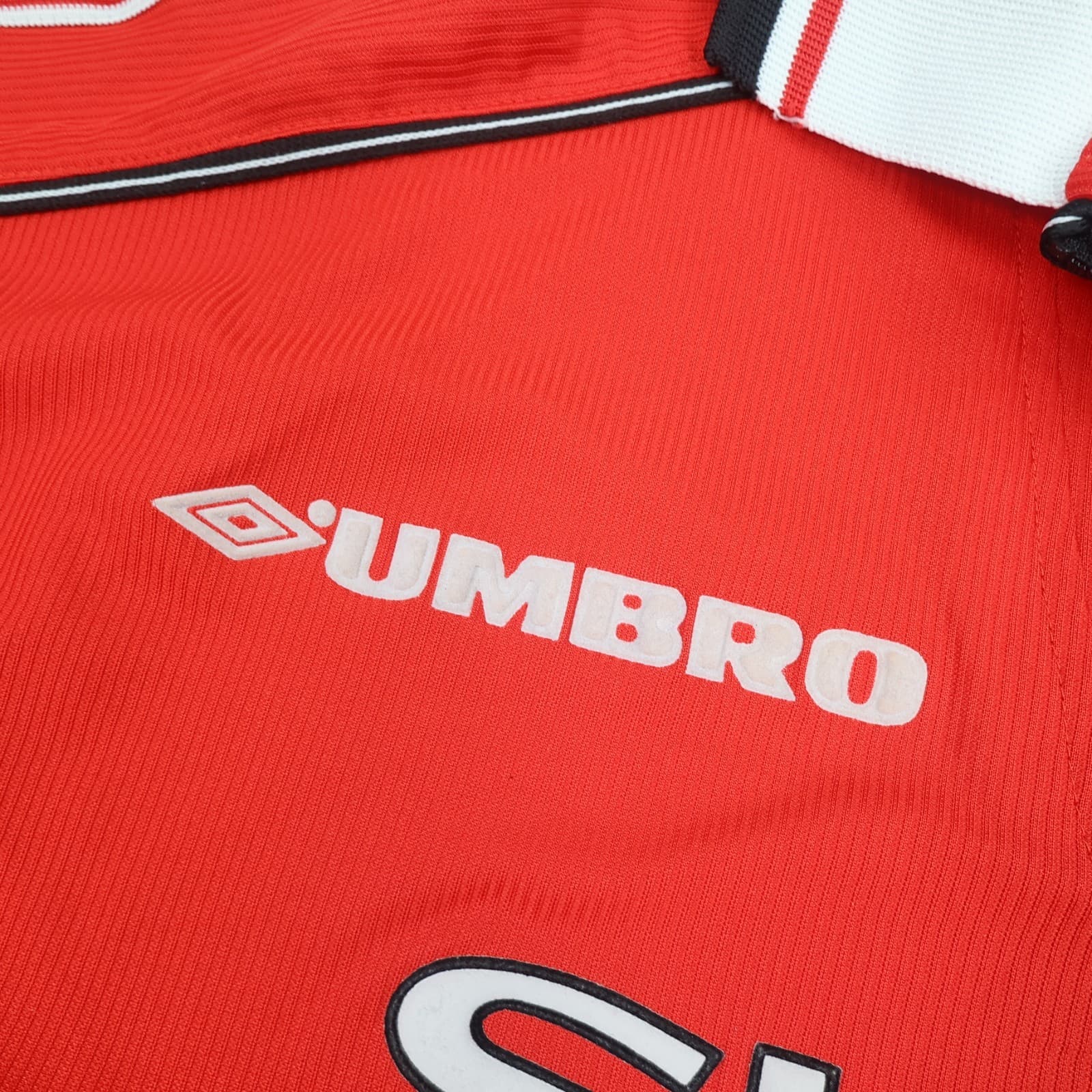 Vinatge Manchester United Shirt Large Red Home 1998 2000 Umbro Jersey Football photo 5