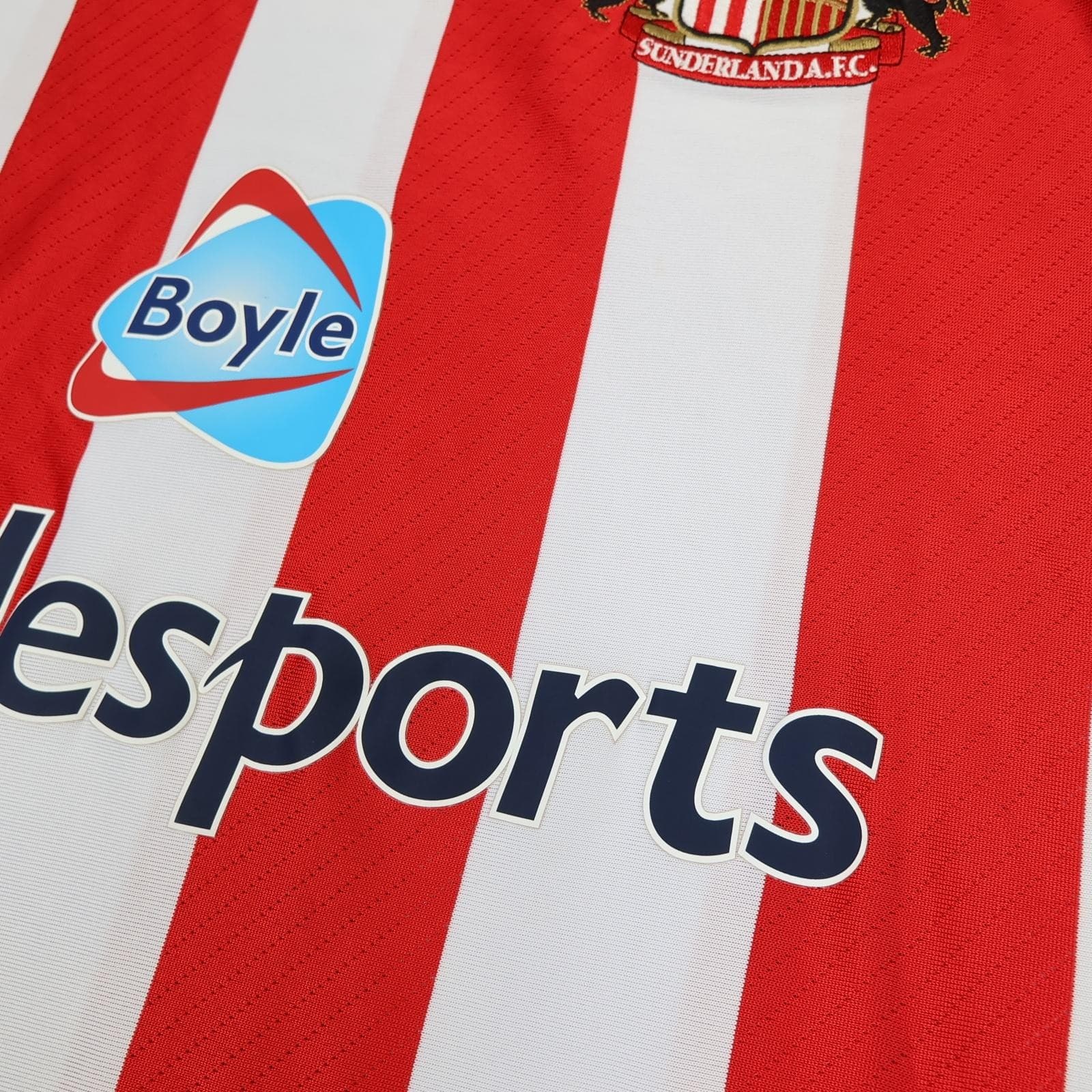 Sunderland Shirt Mens XL Red Home 2008 2009 Umbro Boylesports SAFC Soccer Jersey photo 5