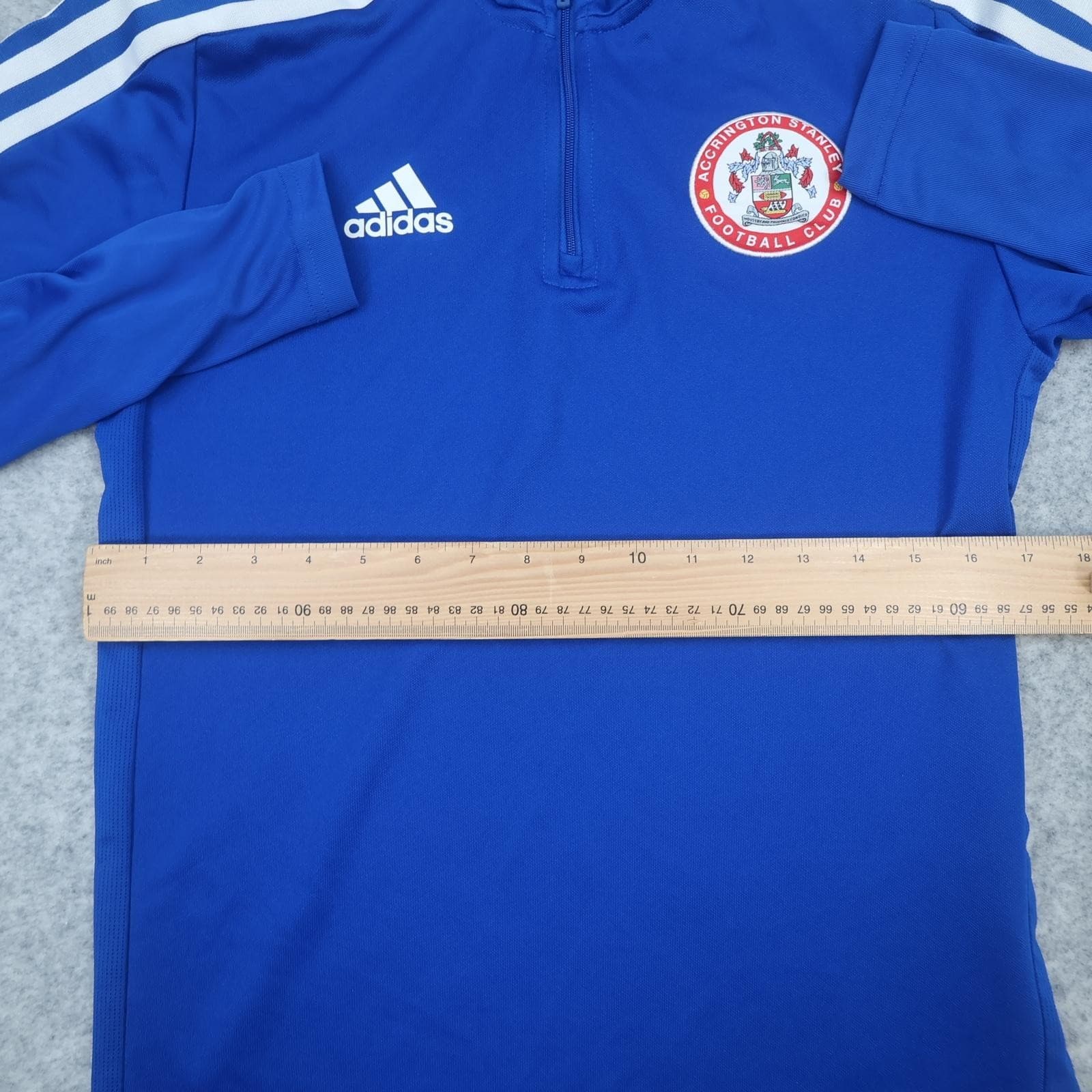 Accrington Stanley Training Top Mens Small Blue EFL Football Adidas AEROREADY photo 9