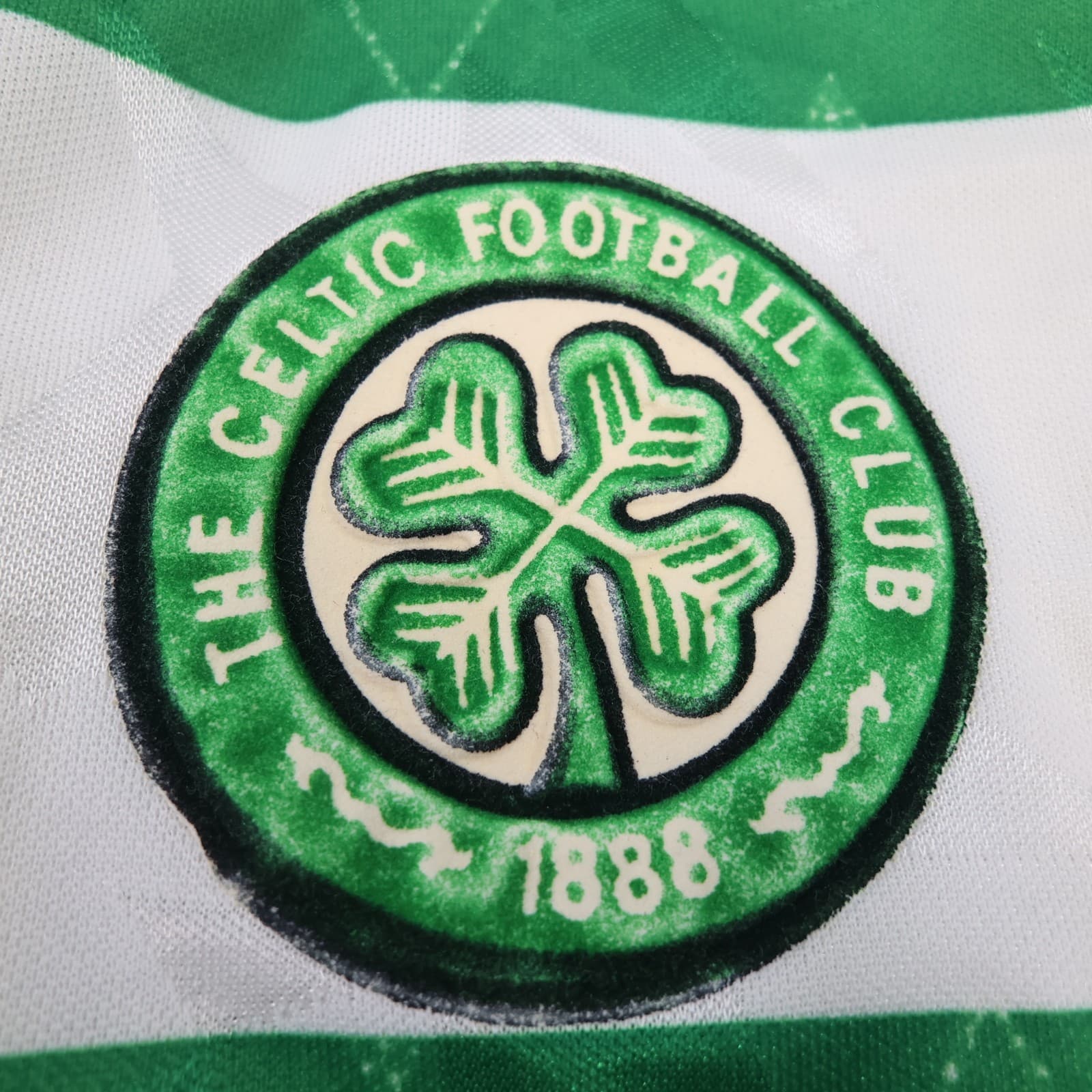 Vintage Celtic Football Shirt Medium Green Home Kit 1989 1991 Umbro Jersey photo 7
