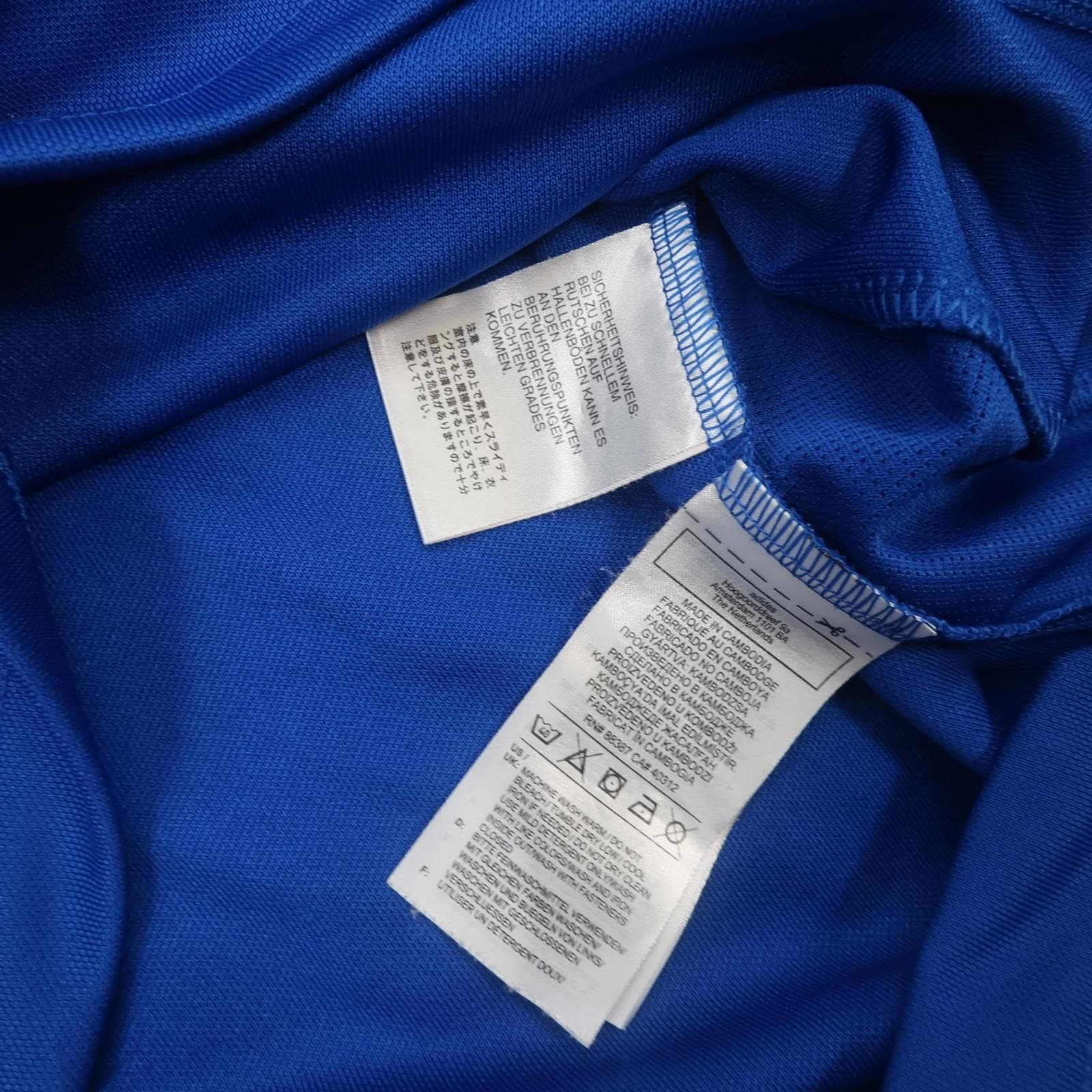 Accrington Stanley Training Top Mens Small Blue EFL Football Adidas 1/4 Zip photo 8