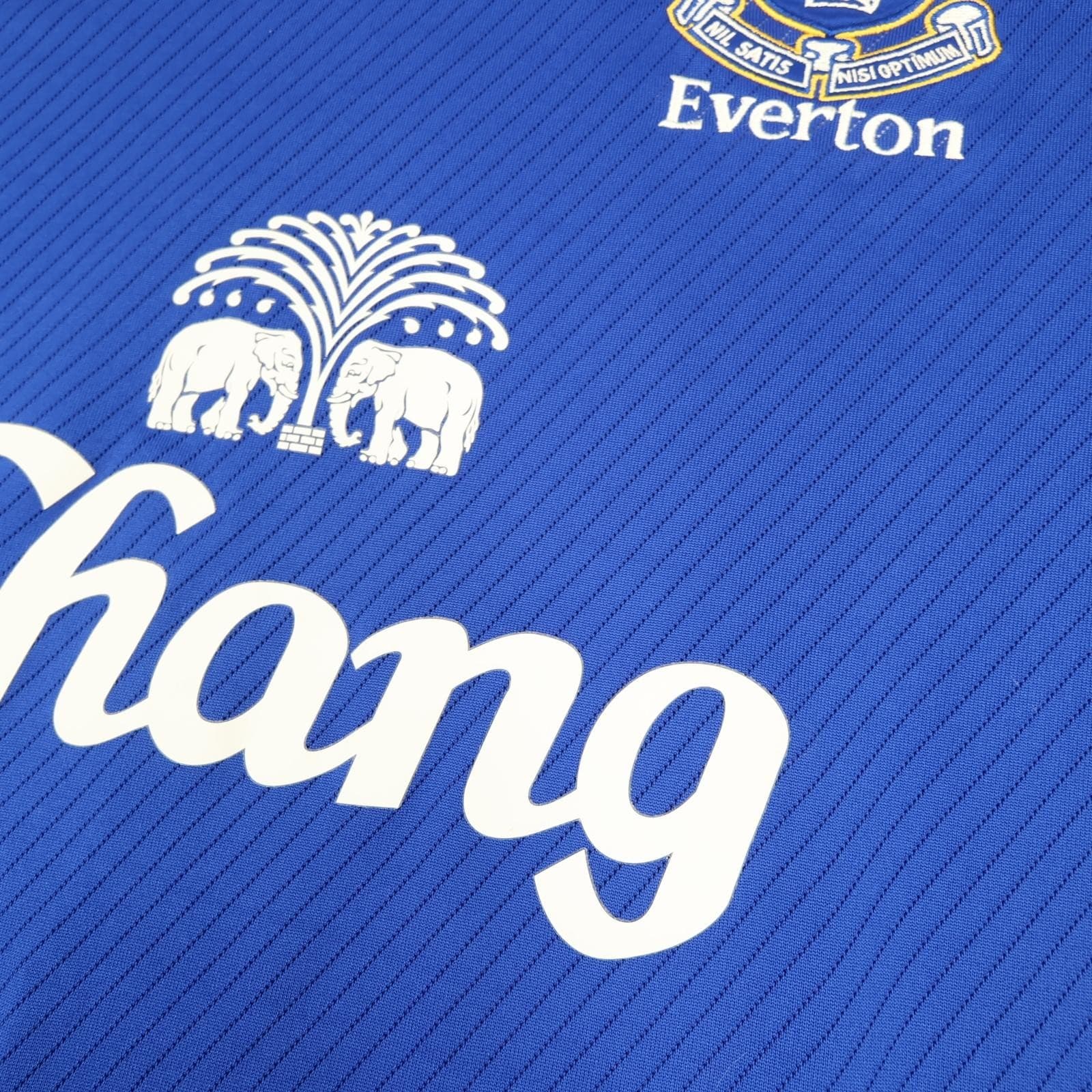 Everton Shirt Mens Large Blue Home Kit 2008 2009 Umbro Chang Soccer Jersey photo 5