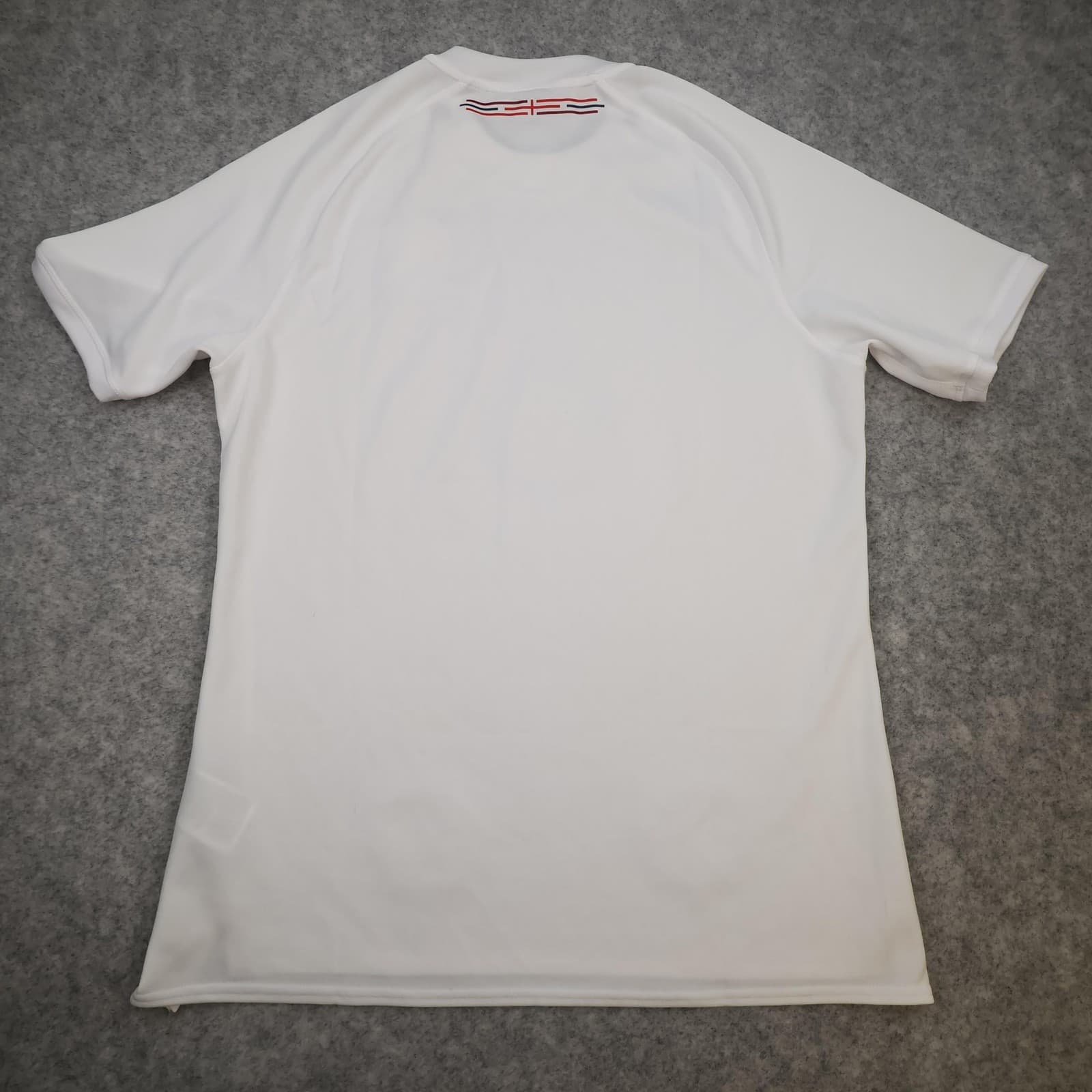 England Rugby Shirt Mens Large White Home Rugby Union Umbro 2024 Jersey Top photo 2