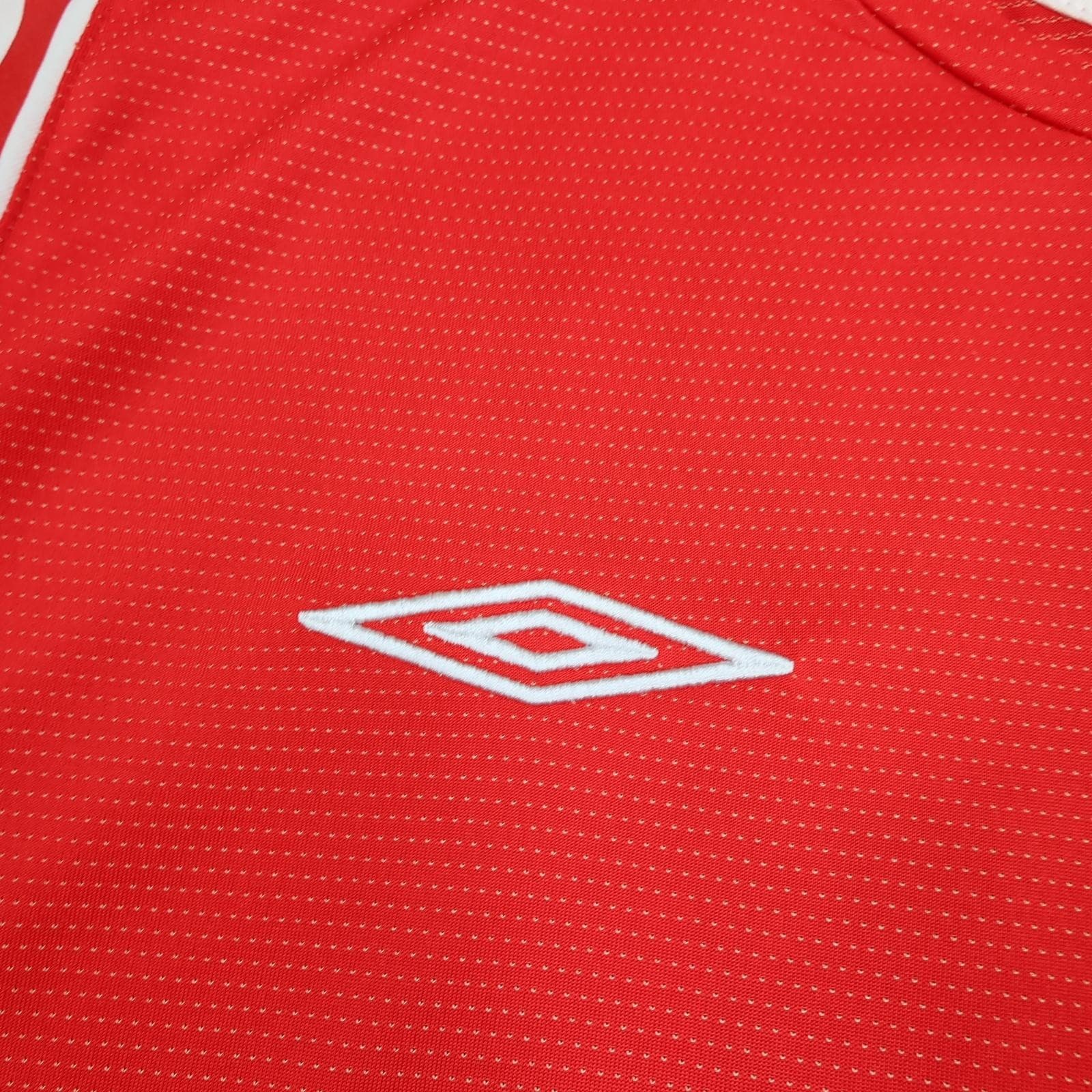 Vintage England Away Shirt Mens XXL Red 2004 2006 Football Umbro Beckham 7 Top photo 9